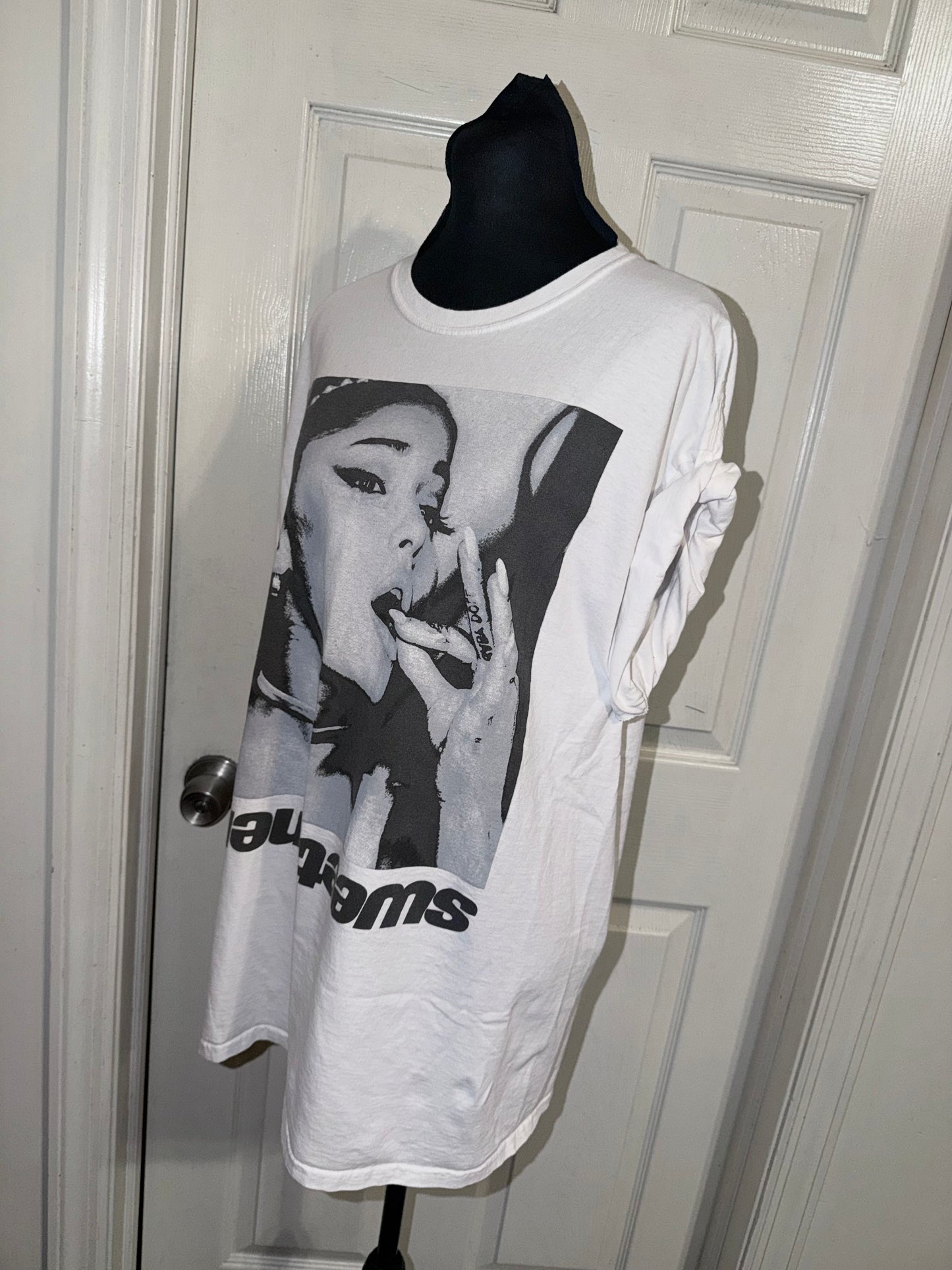 Ariana Grande Double Sided Oversized Distressed Tee