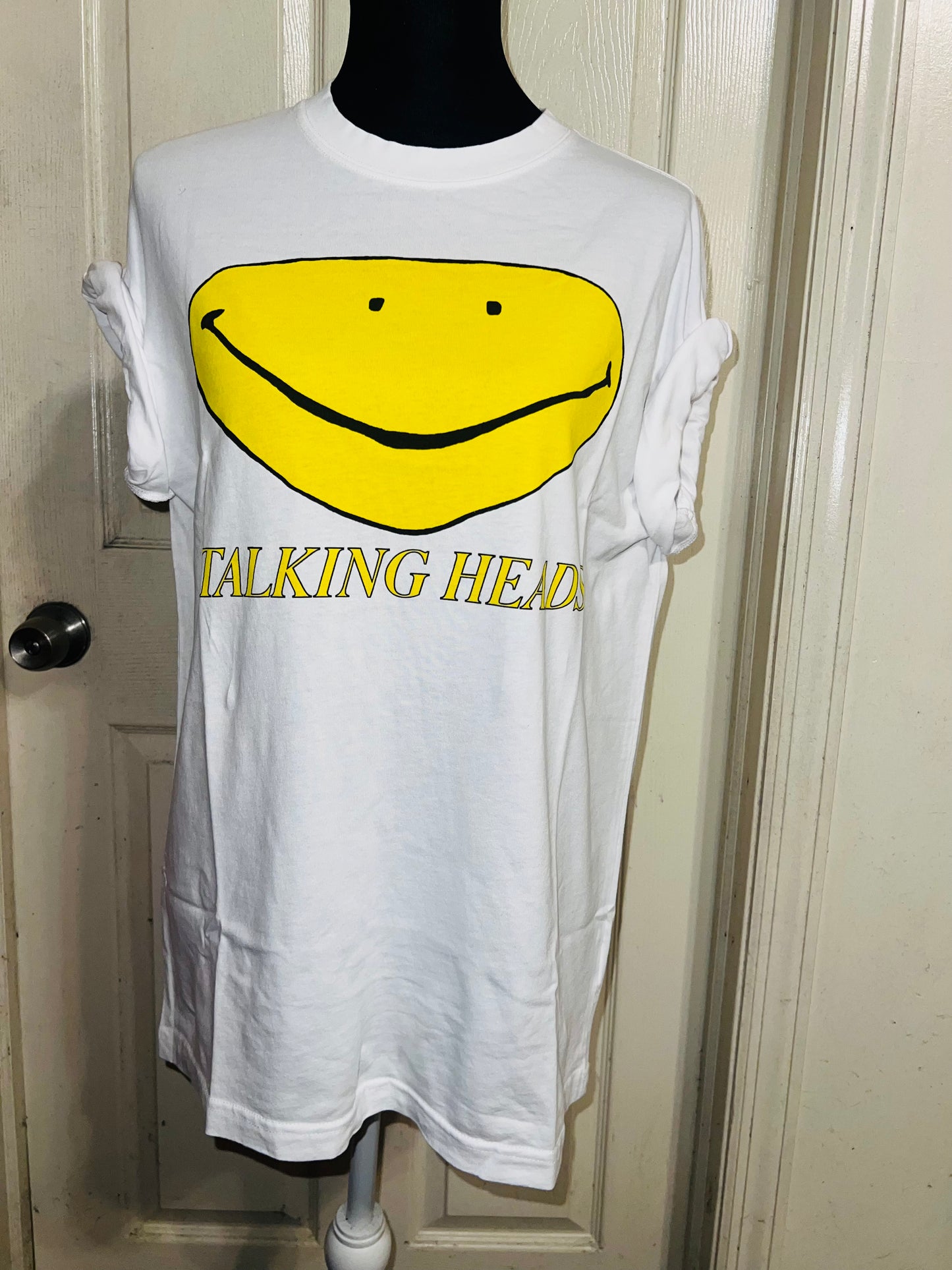 Talking Heads Oversized Distressed Tee