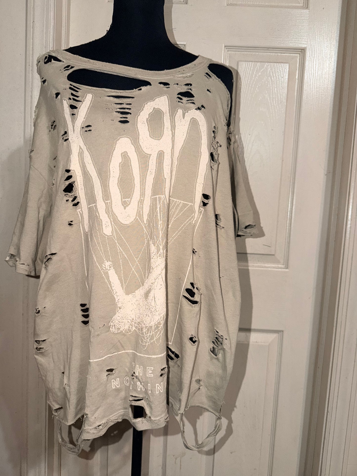 Korn Oversized Distressed Tee