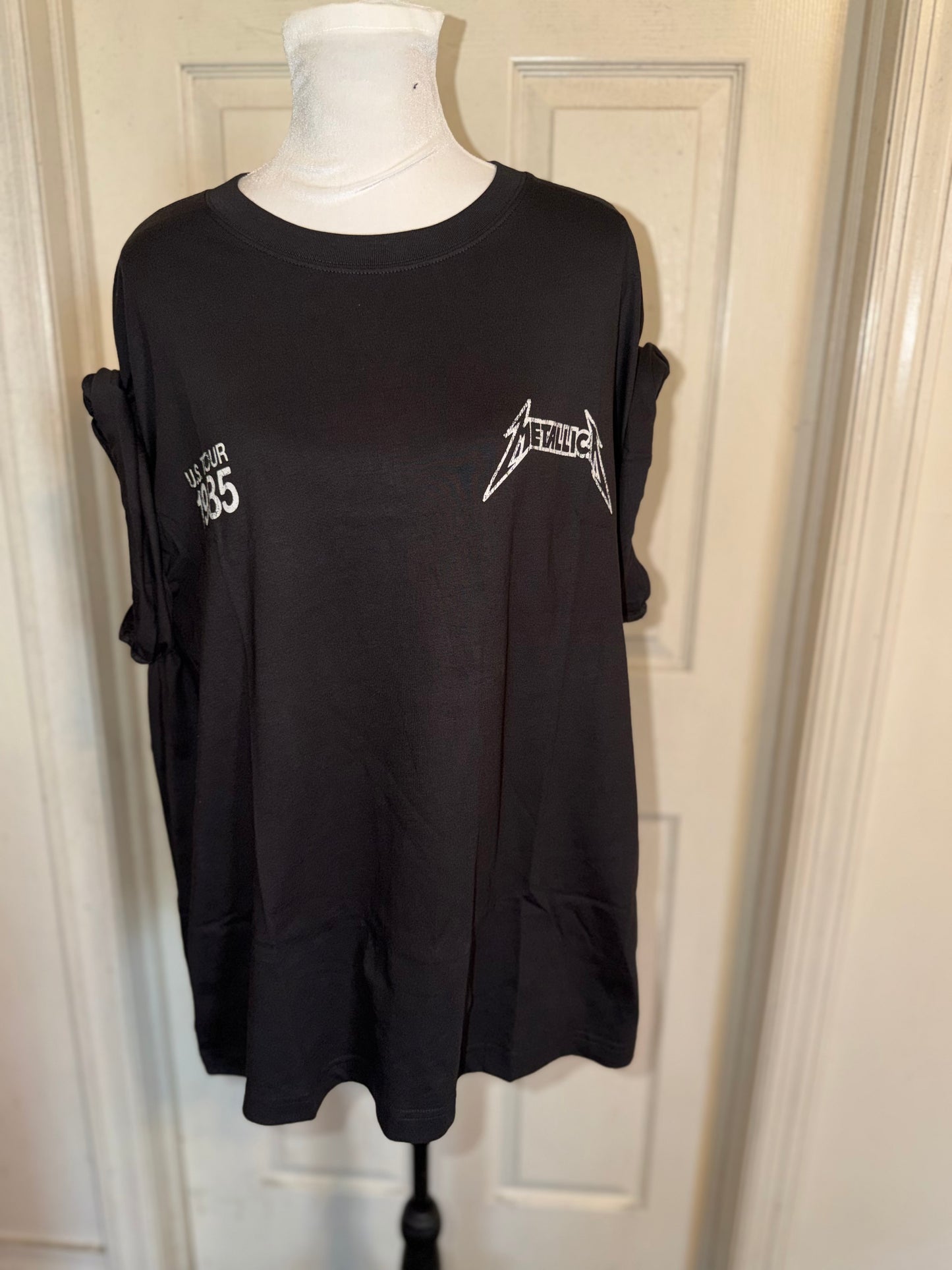 Metallica Double Sided Oversized Distressed Tee