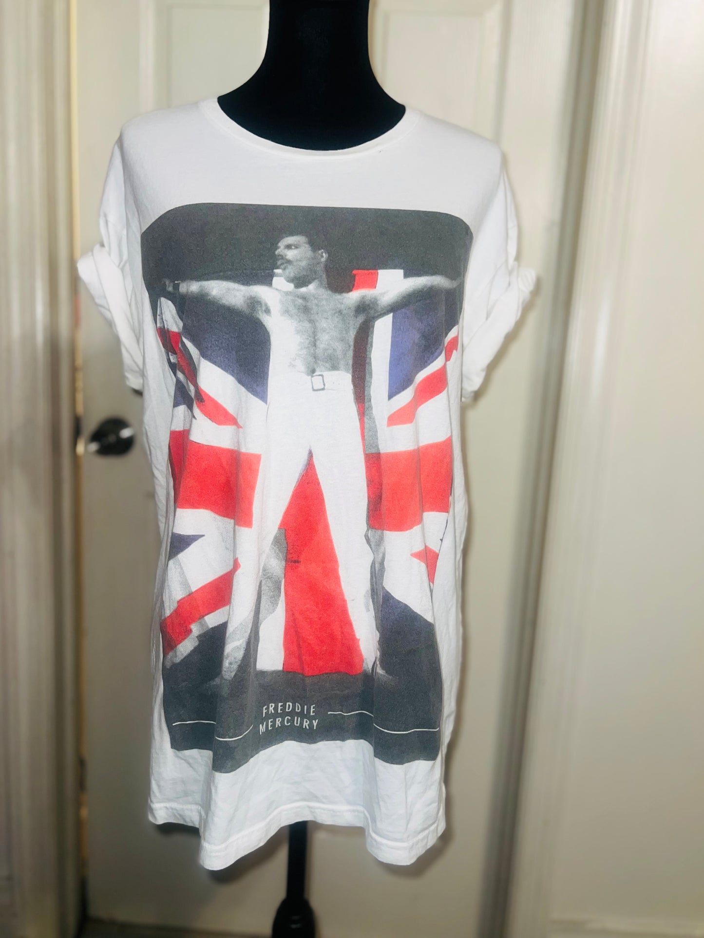 Freddie Mercury Oversized Distressed Vintage Tee