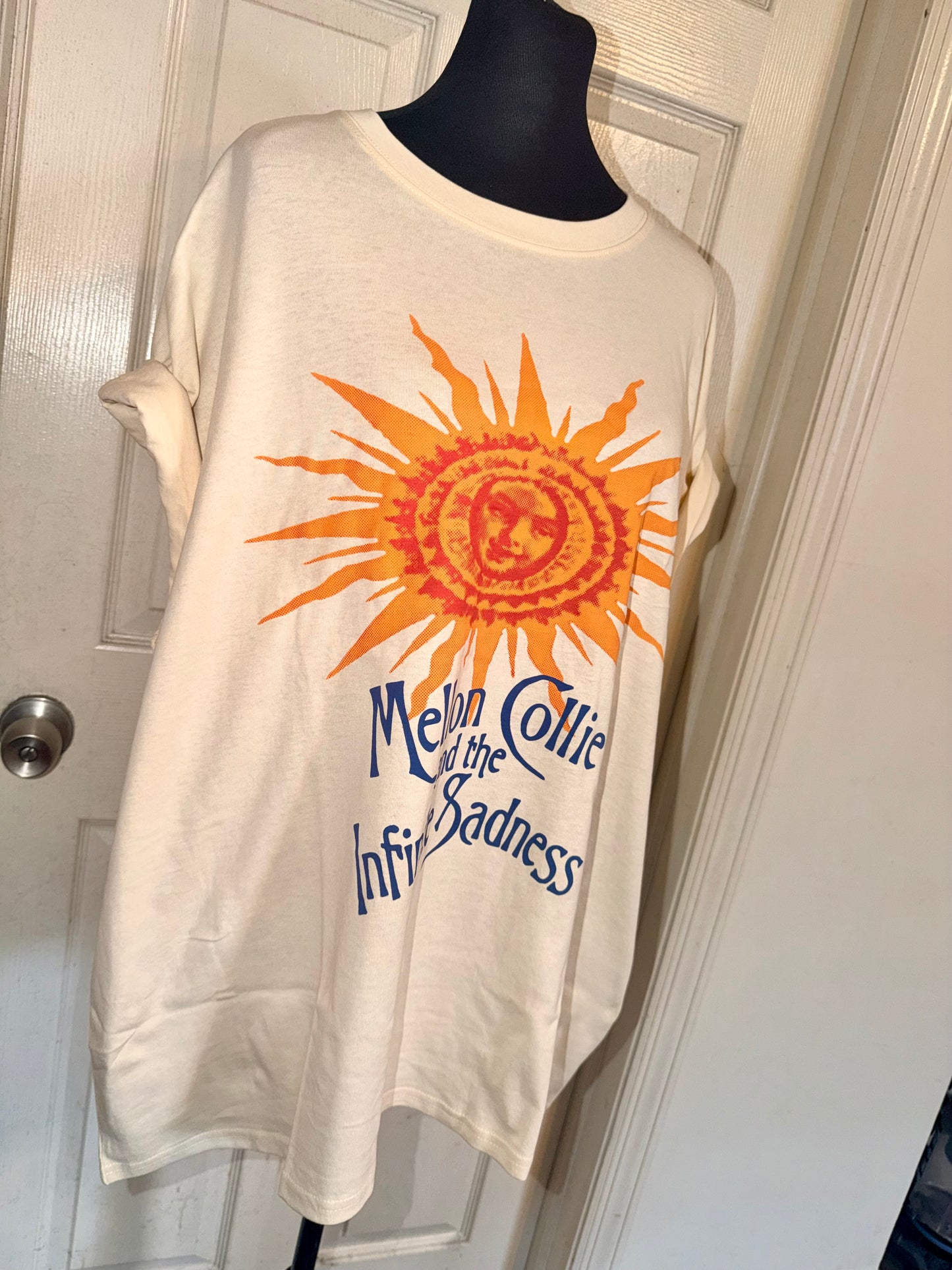 The Smashing Pumpkins Oversized Distressed Tee