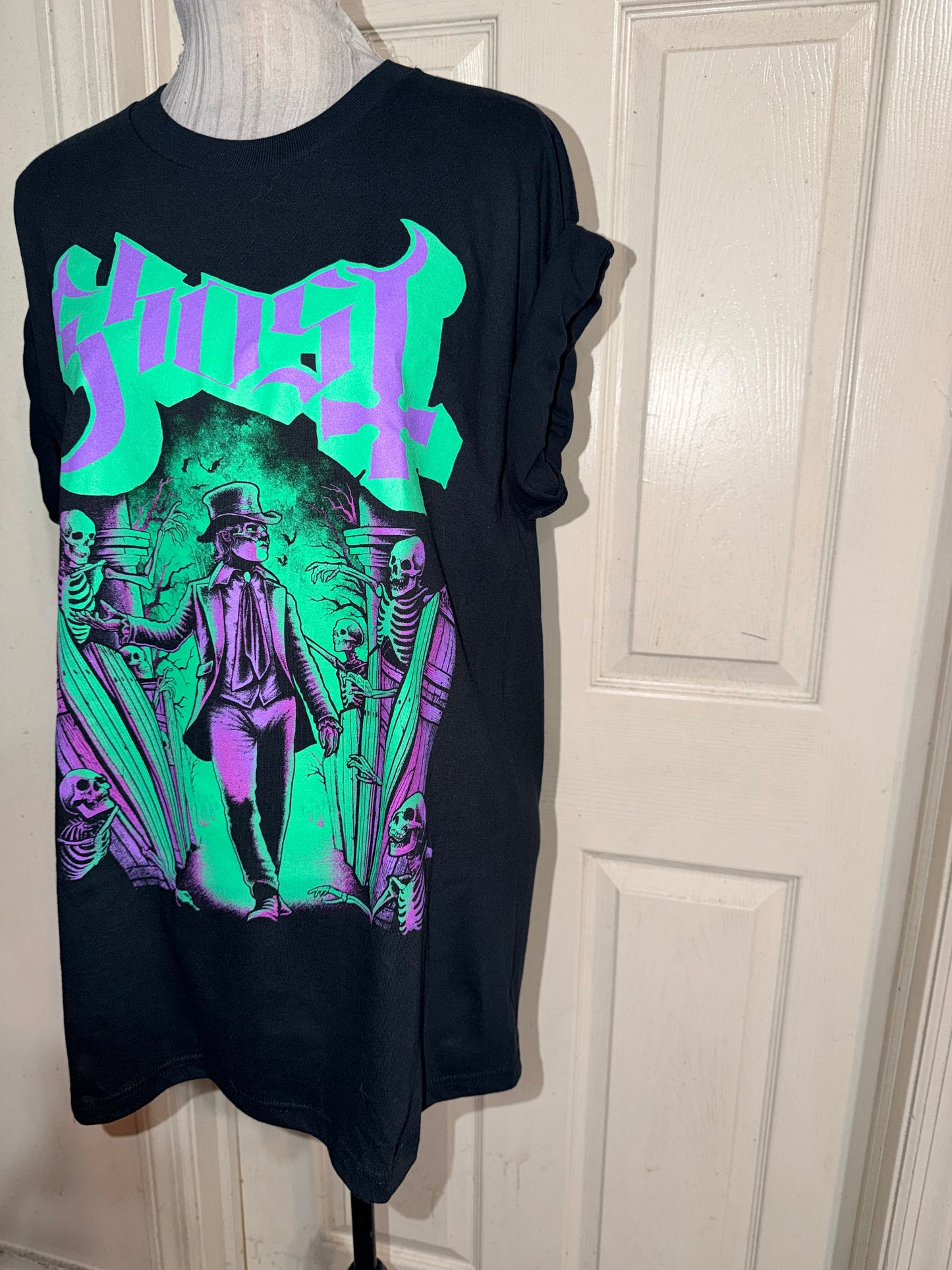Ghost Oversized Distressed Tee