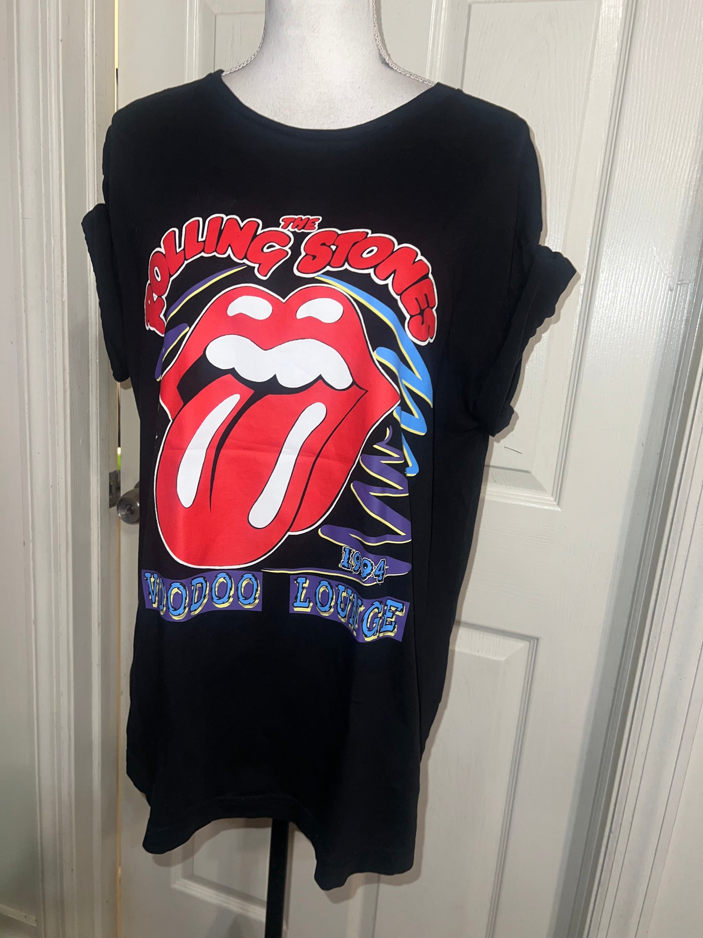 The Rolling Stones Double Sided Oversized Distressed Tee