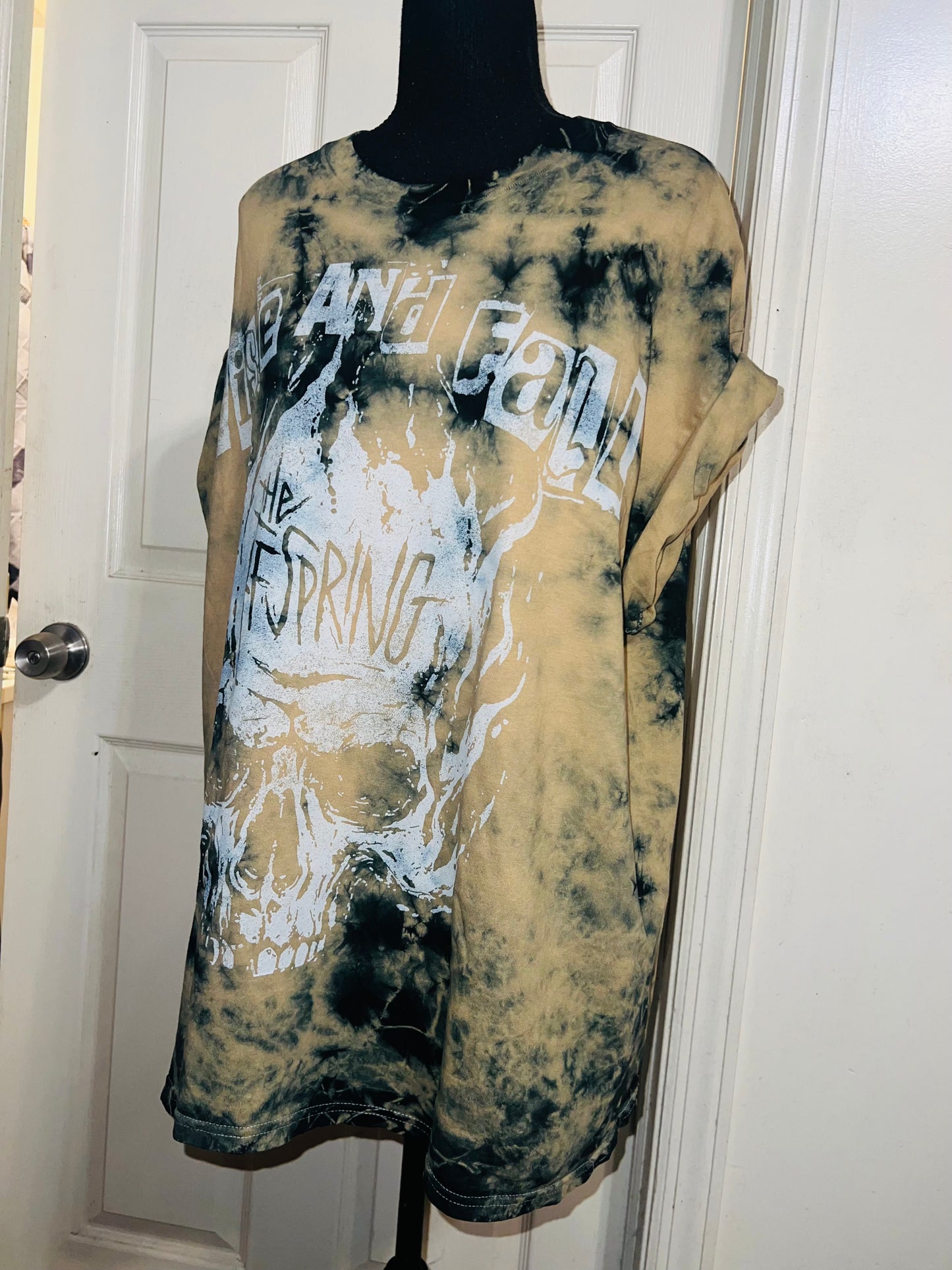 The Offspring Tie Dye Distressed Oversized Tee