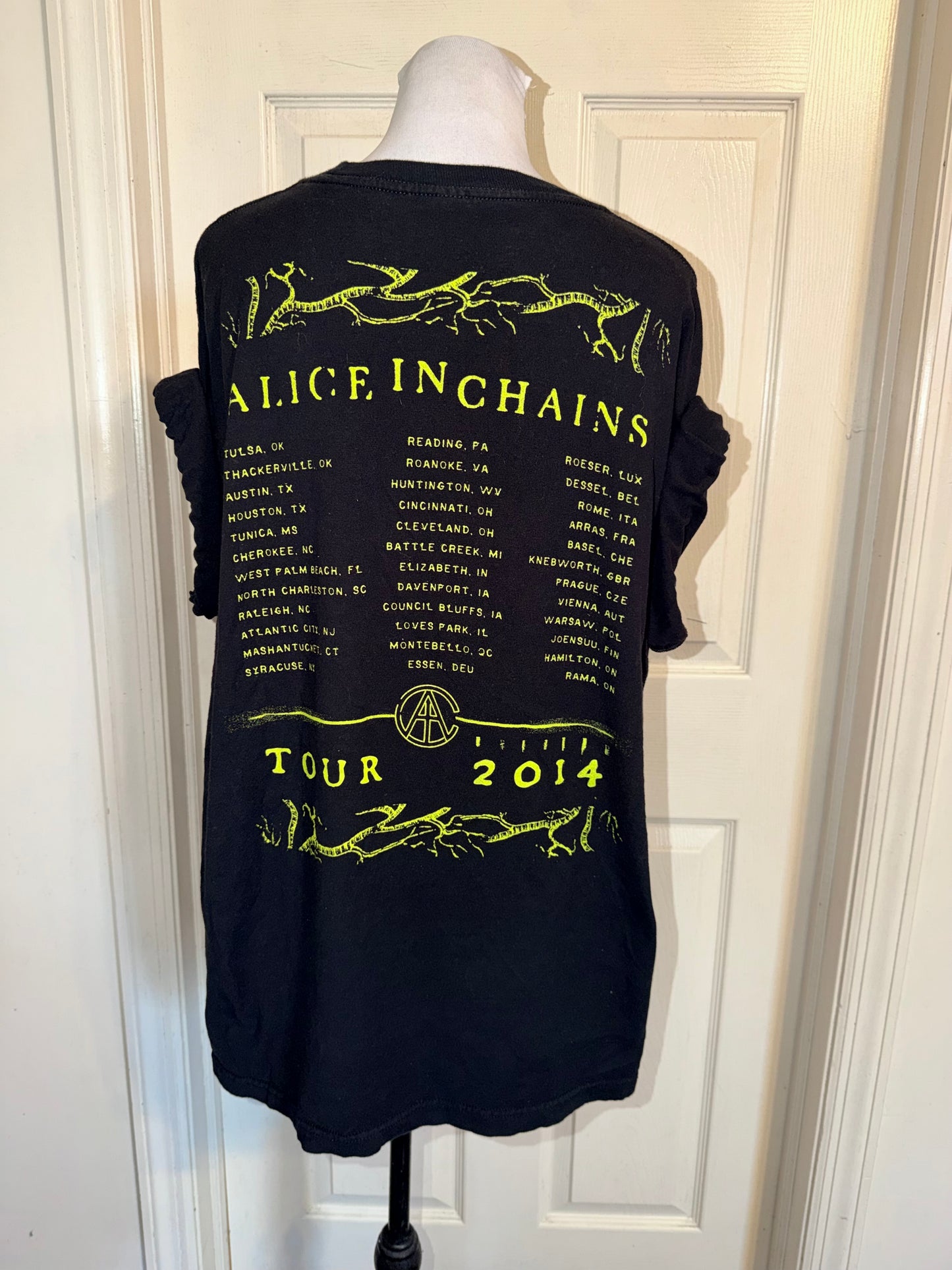Alice In Chains Double Sided Oversized Distressed Tee