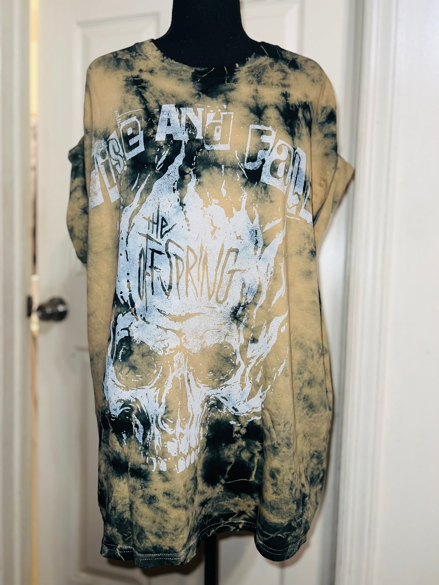 The Offspring Tie Dye Distressed Oversized Tee