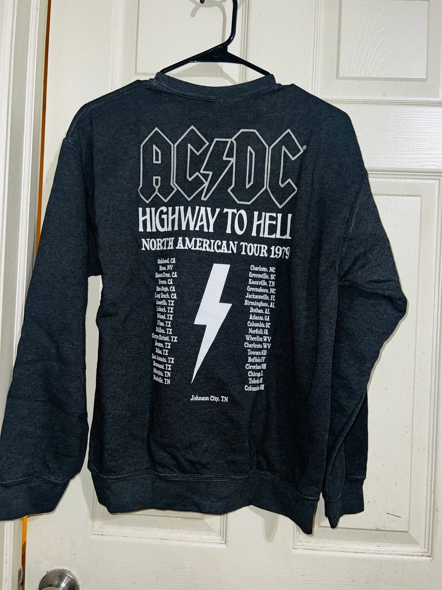 AC/DC Double Sided Oversized Sweatshirt