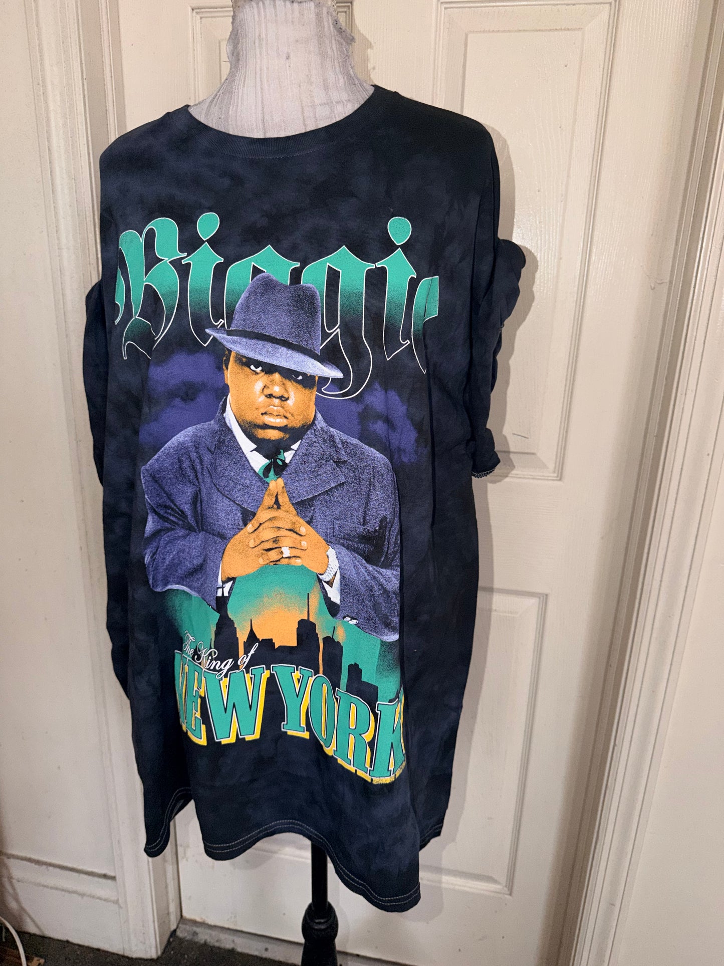 Biggie Smalls Oversized Distressed Tee