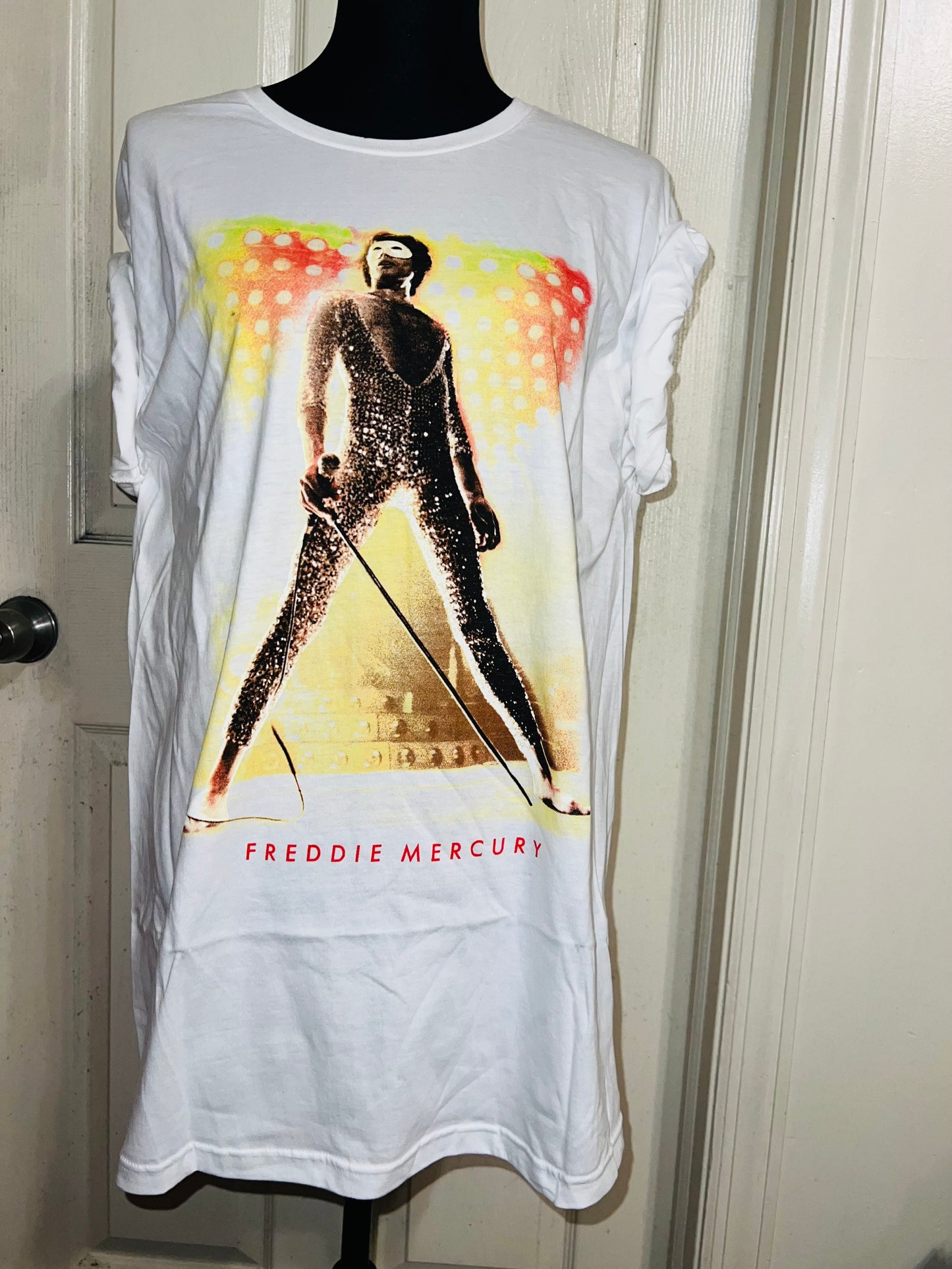 Freddie Mercury Oversized Distressed T-Shirt