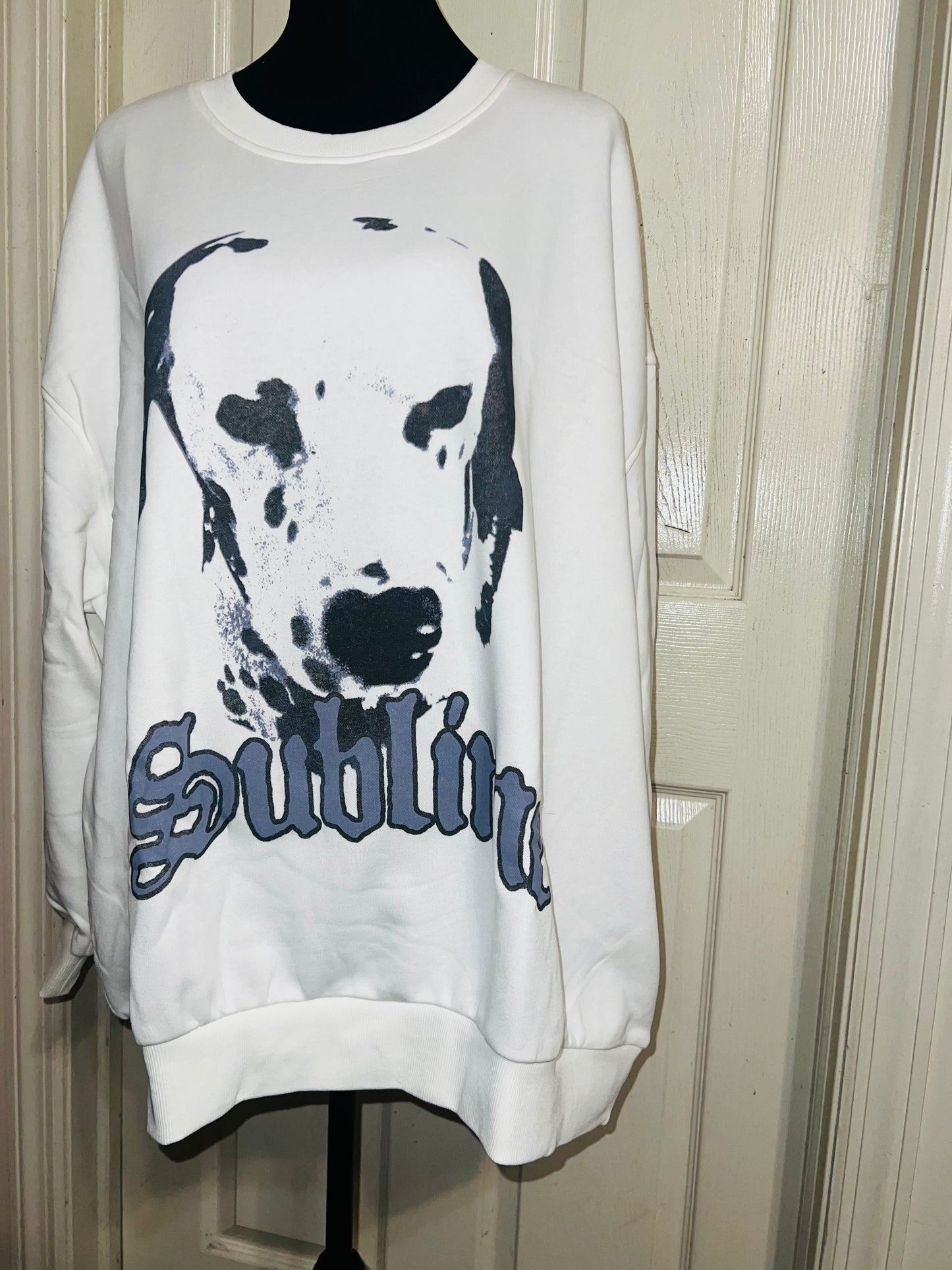 Sublime Oversized Distressed Sweatshirt