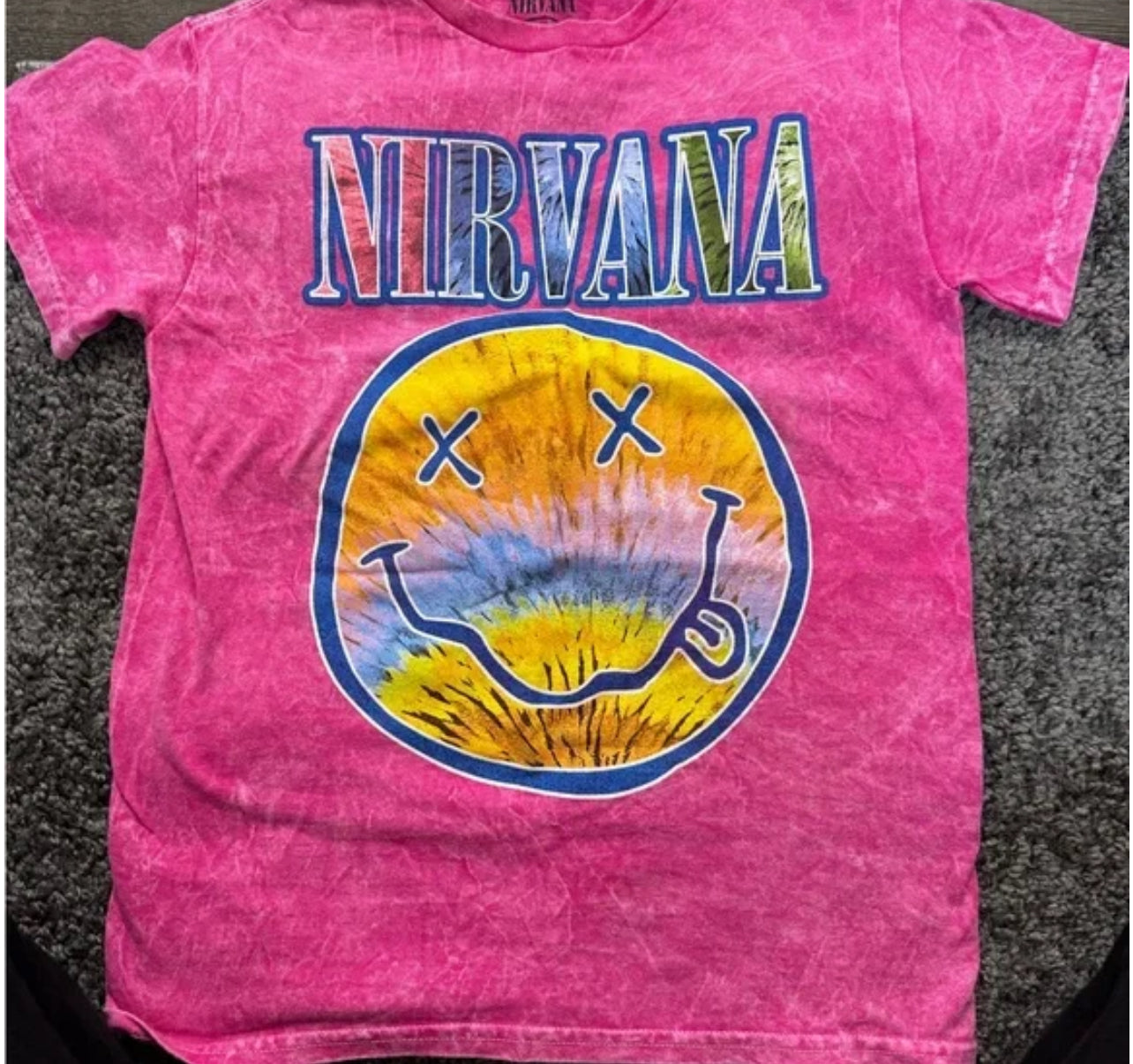 Nirvana Oversized Distressed Tee