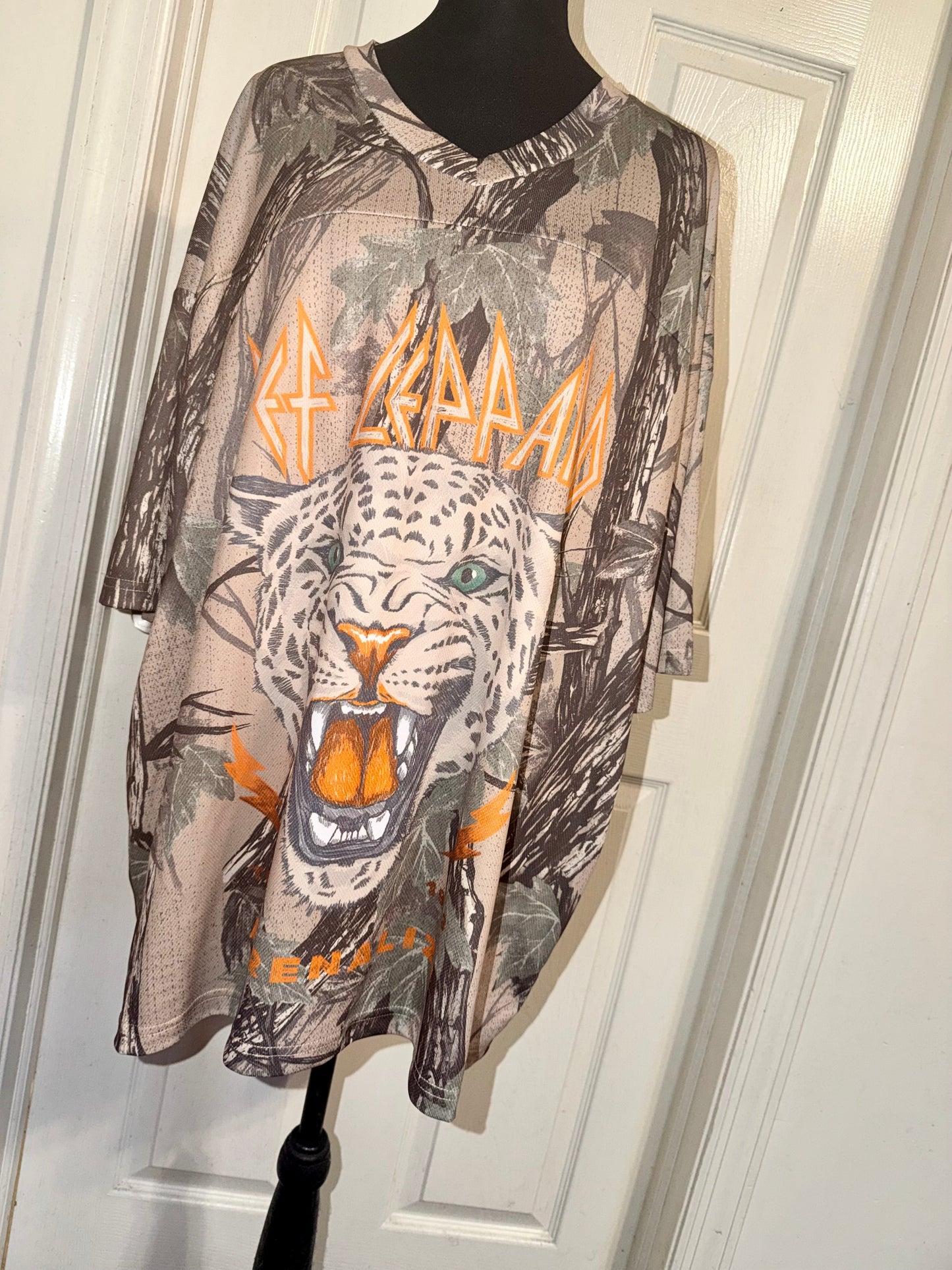 Def Leppard Double Sided Oversized Jersey Tee