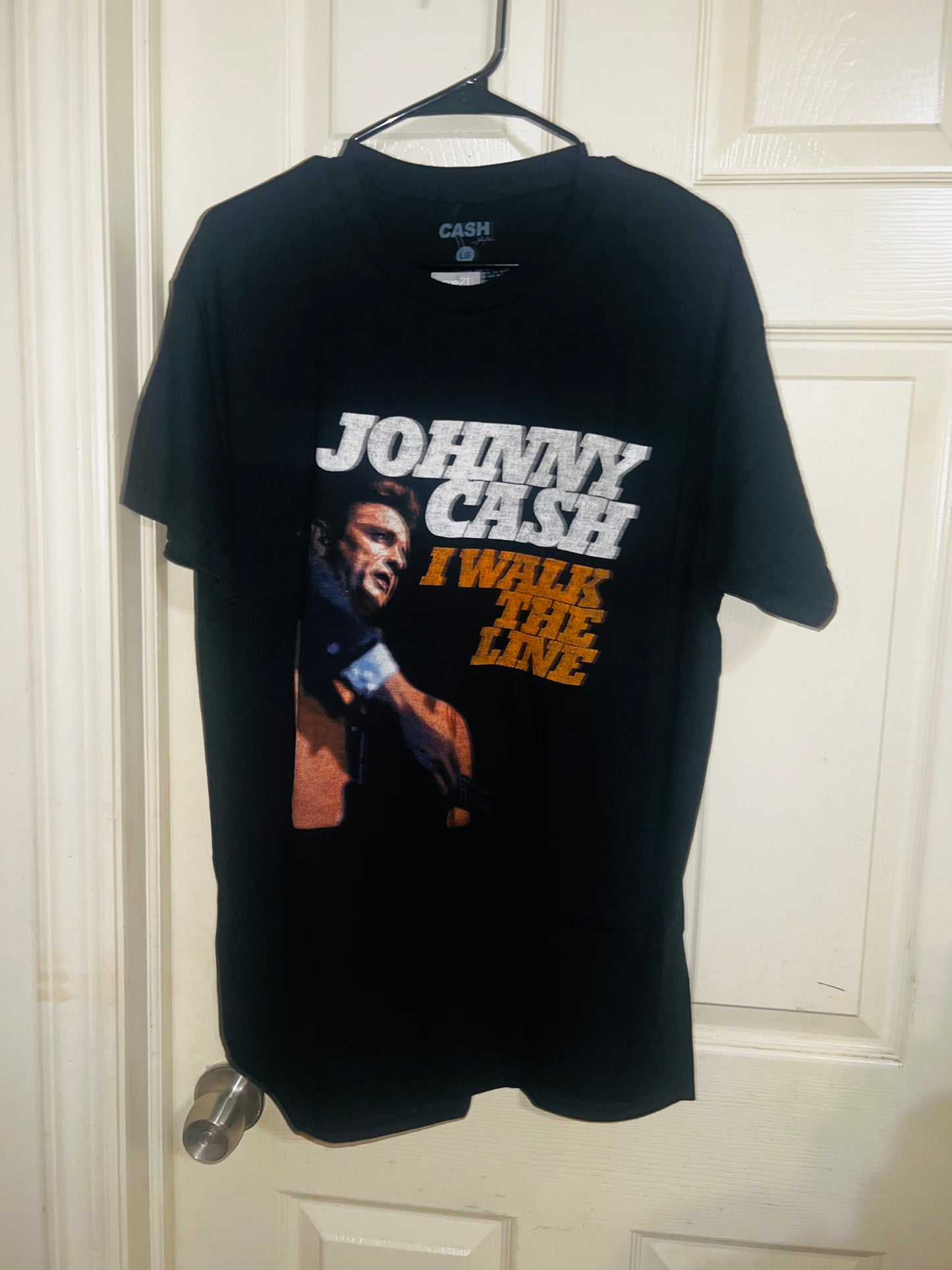 Johnny Cash Walk the Line Oversized Tee