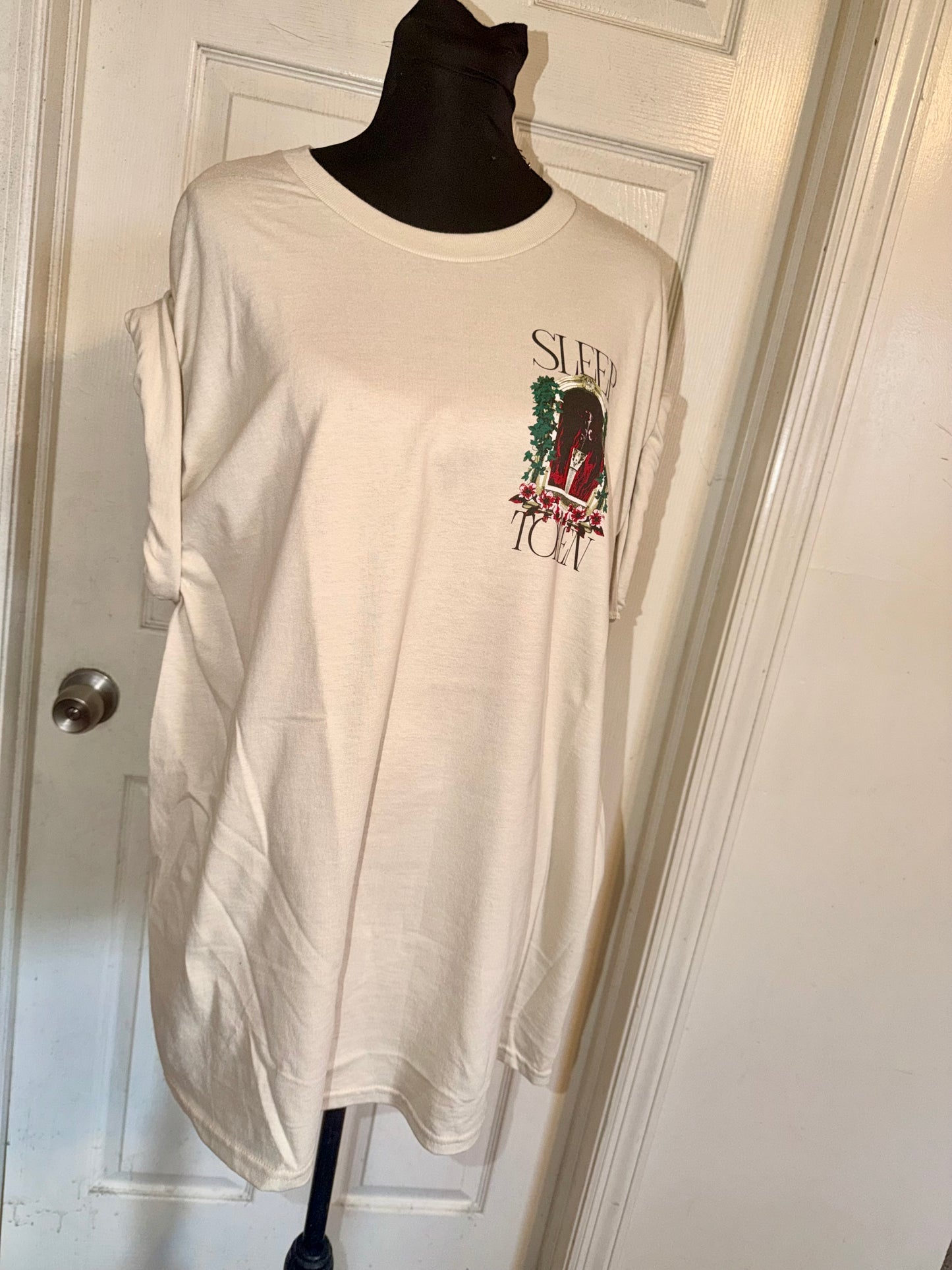Sleep Token Double Sided Oversized Distressed Tee