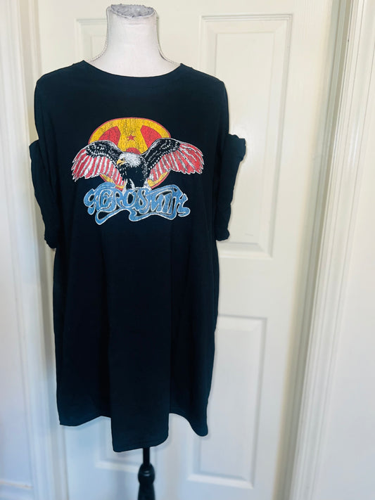 Aerosmith Oversized Distressed Tee