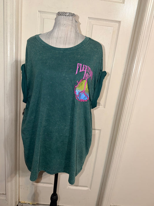 Fleetwood Mac Double Sided Oversized Distressed Tee