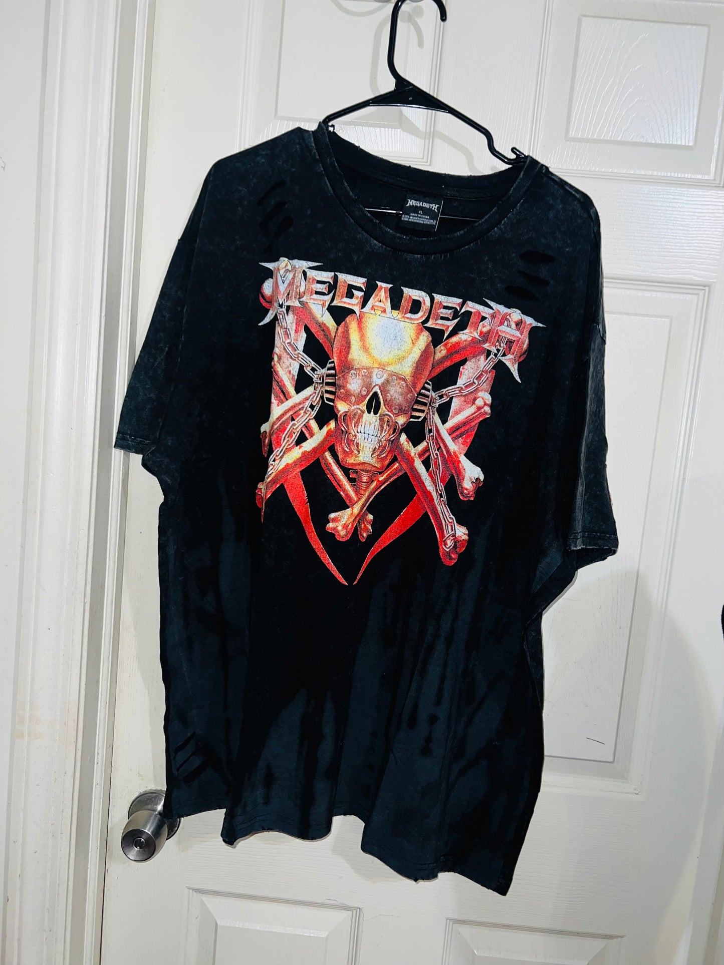 Megadeath Oversized Distressed Tee