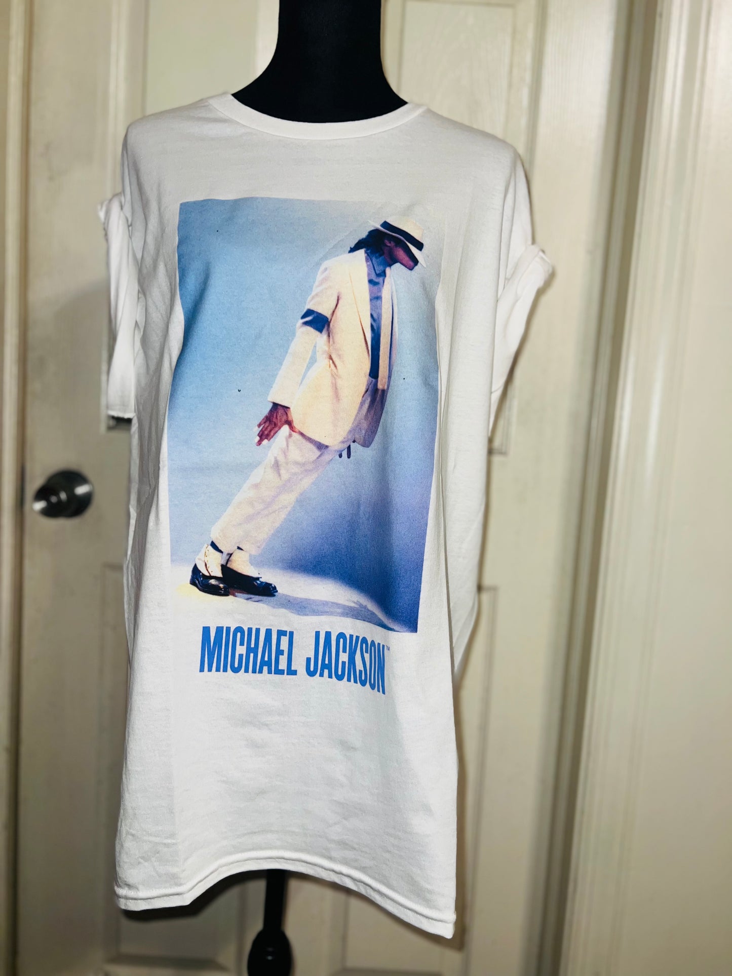 Michael Jackson Oversized Distressed T-Shirt