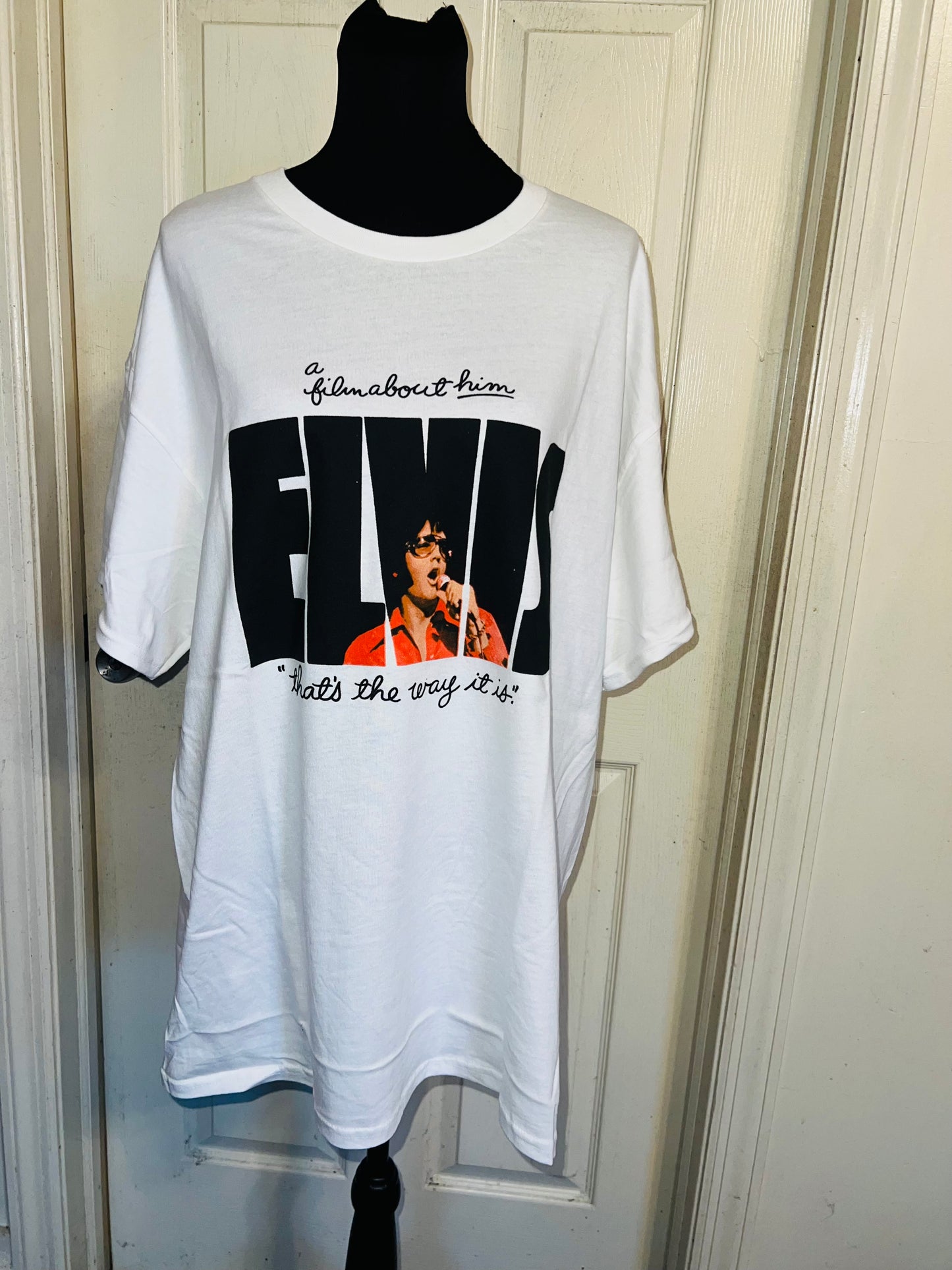 Elvis Double Sided Oversized Distressed Tee
