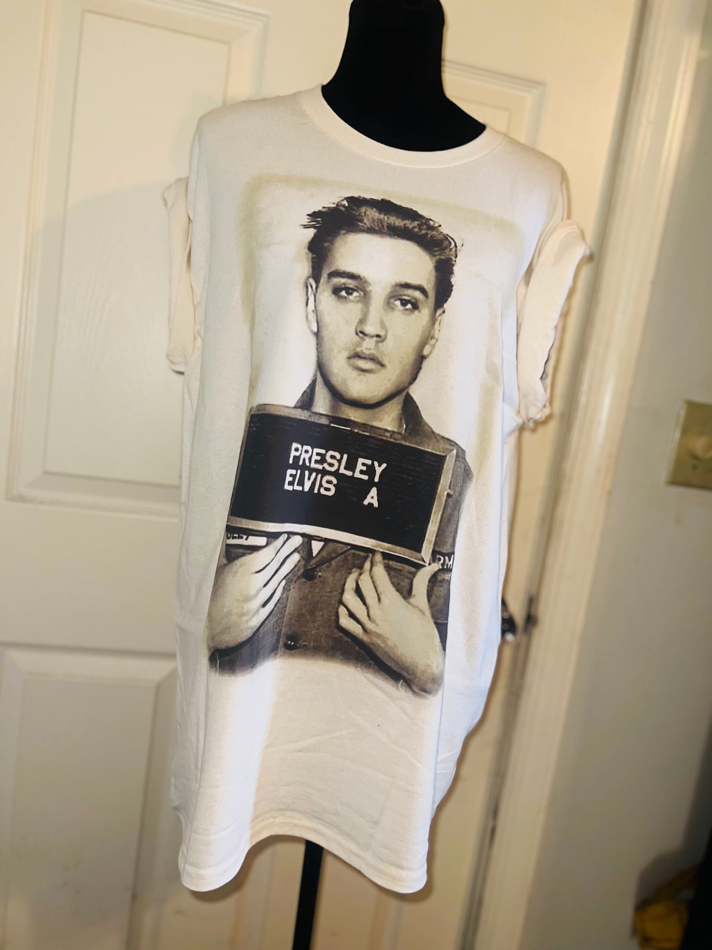 Elvis Oversized Distressed Tee