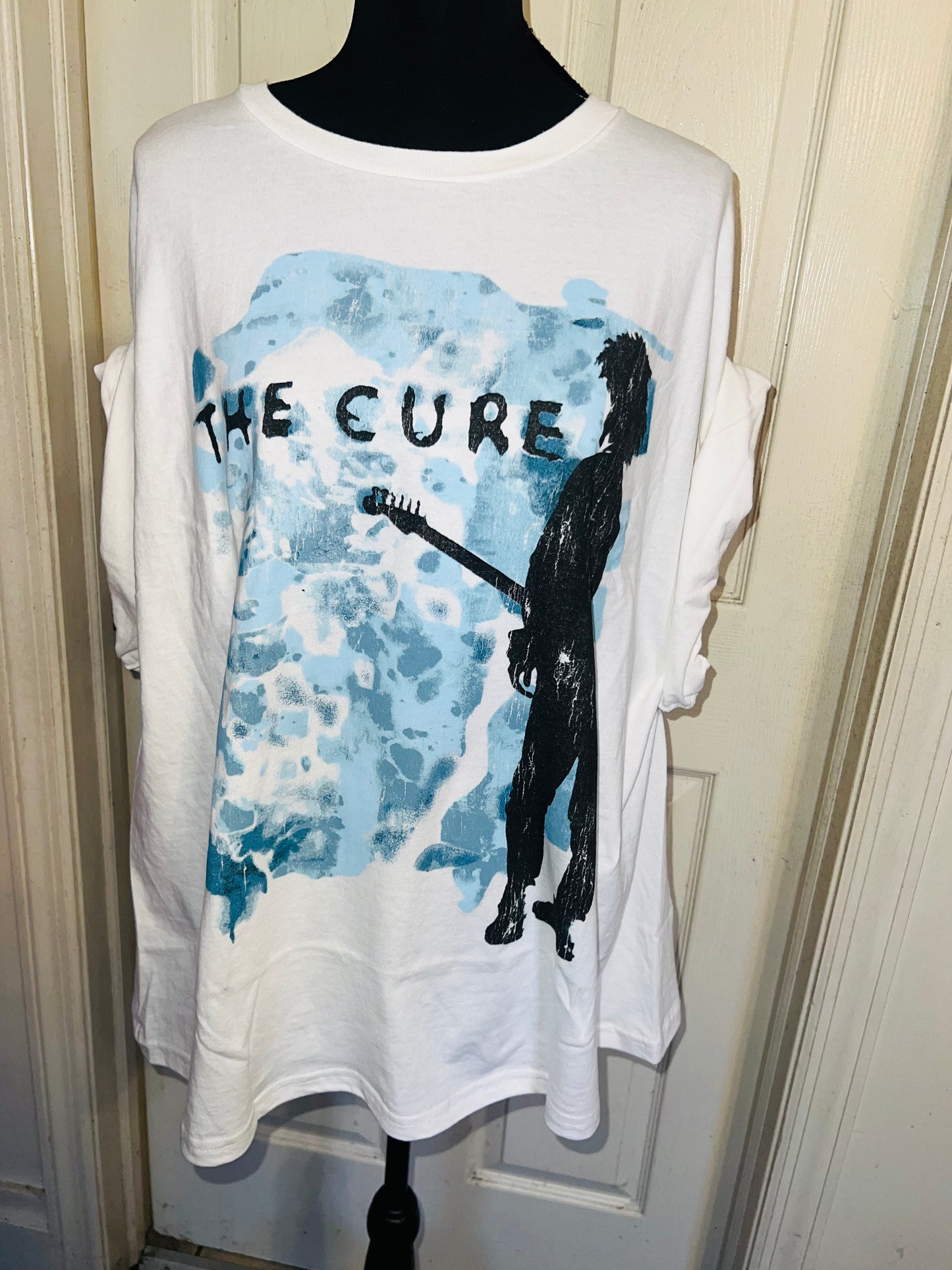 The Cure Double Sided Oversized Distressed Tee