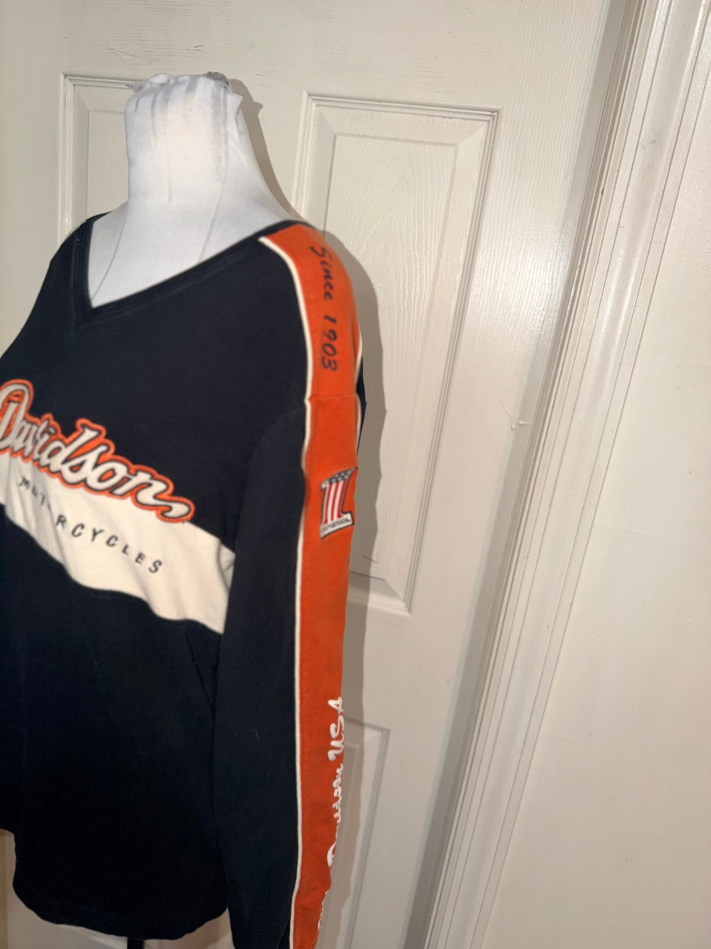 Harley Davidson Double Sided Oversized Long Sleeve Jersey Shirt