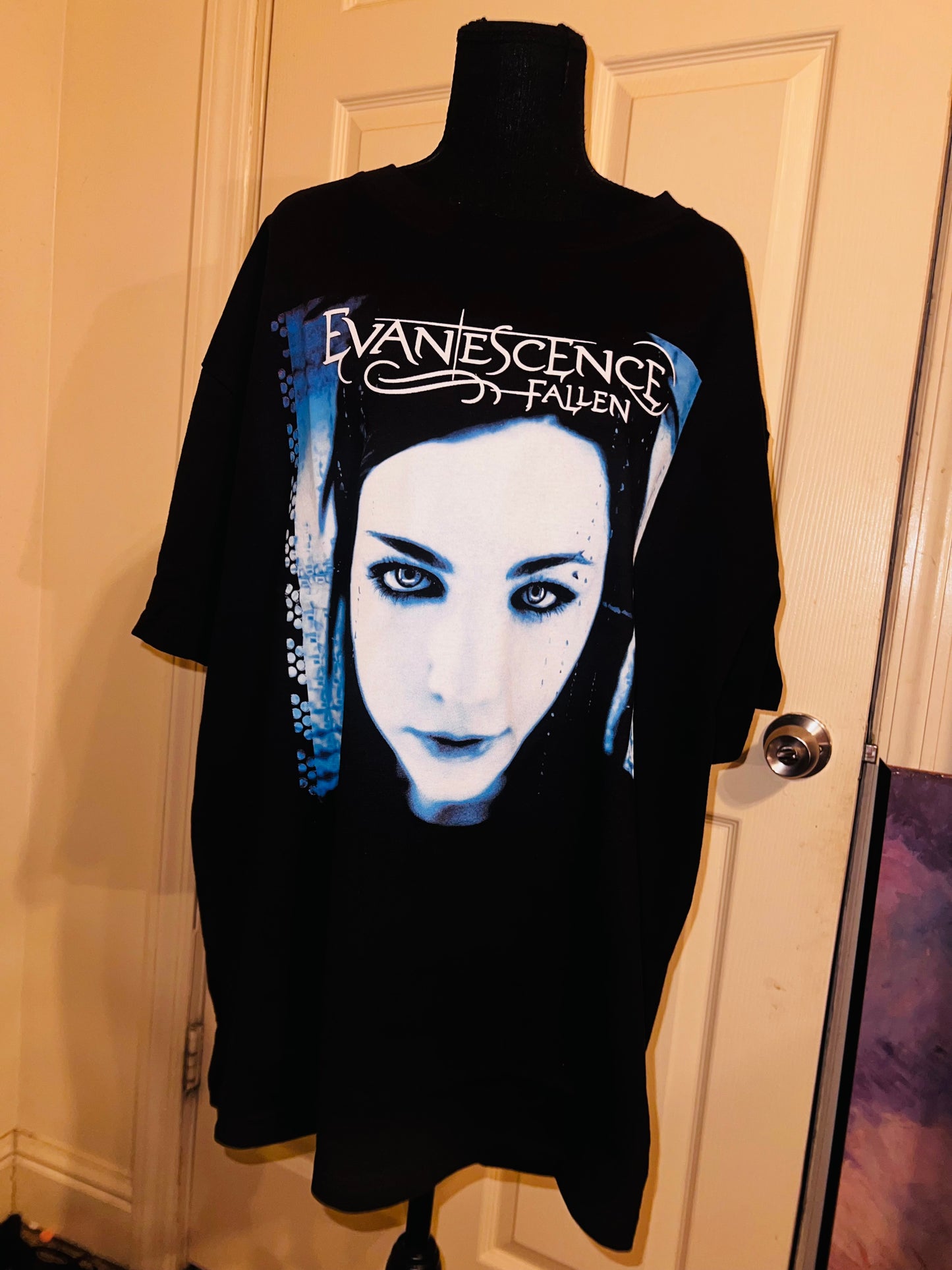 Evanescence Fallen Oversized Distressed Tee