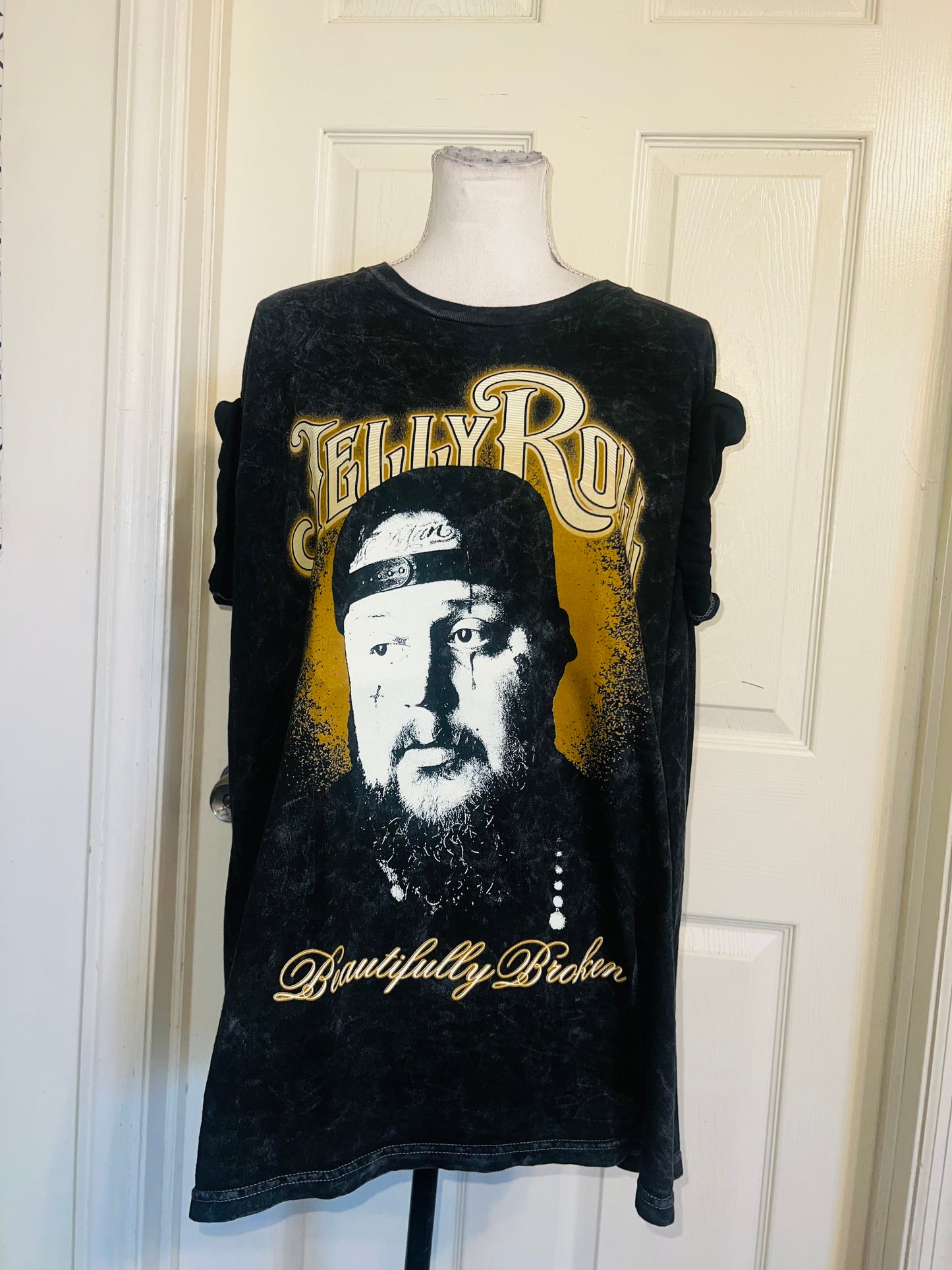 Jelly Roll Oversized Distressed Tee