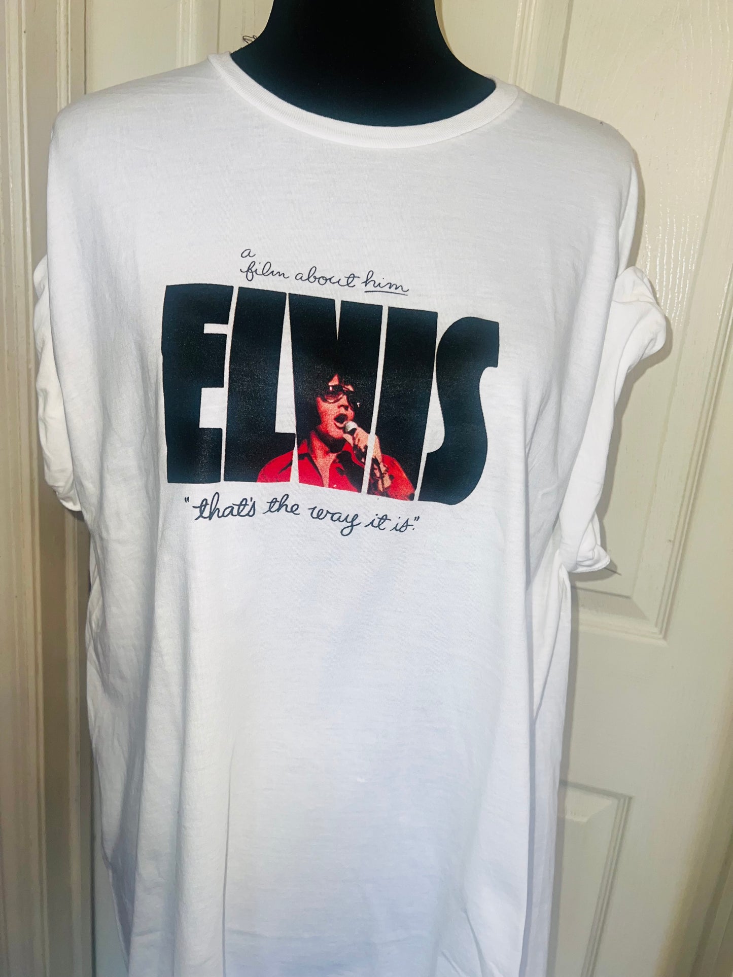 Elvis Double Sided Oversized Distressed Tee