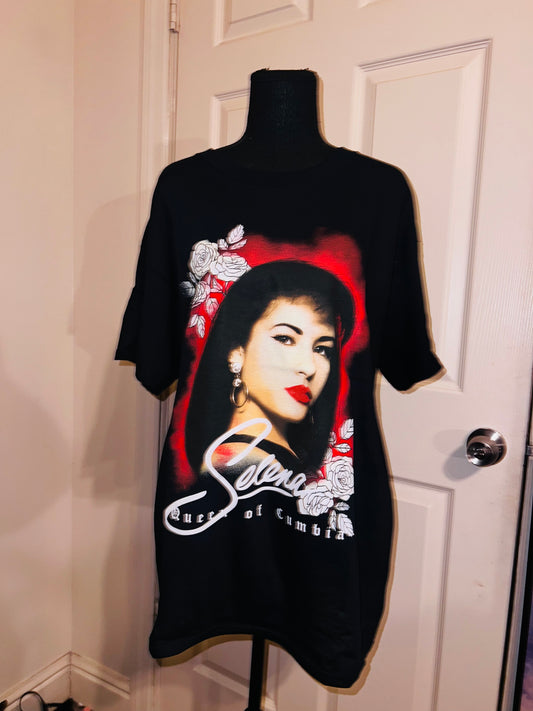 Selena Oversized Distressed Tee