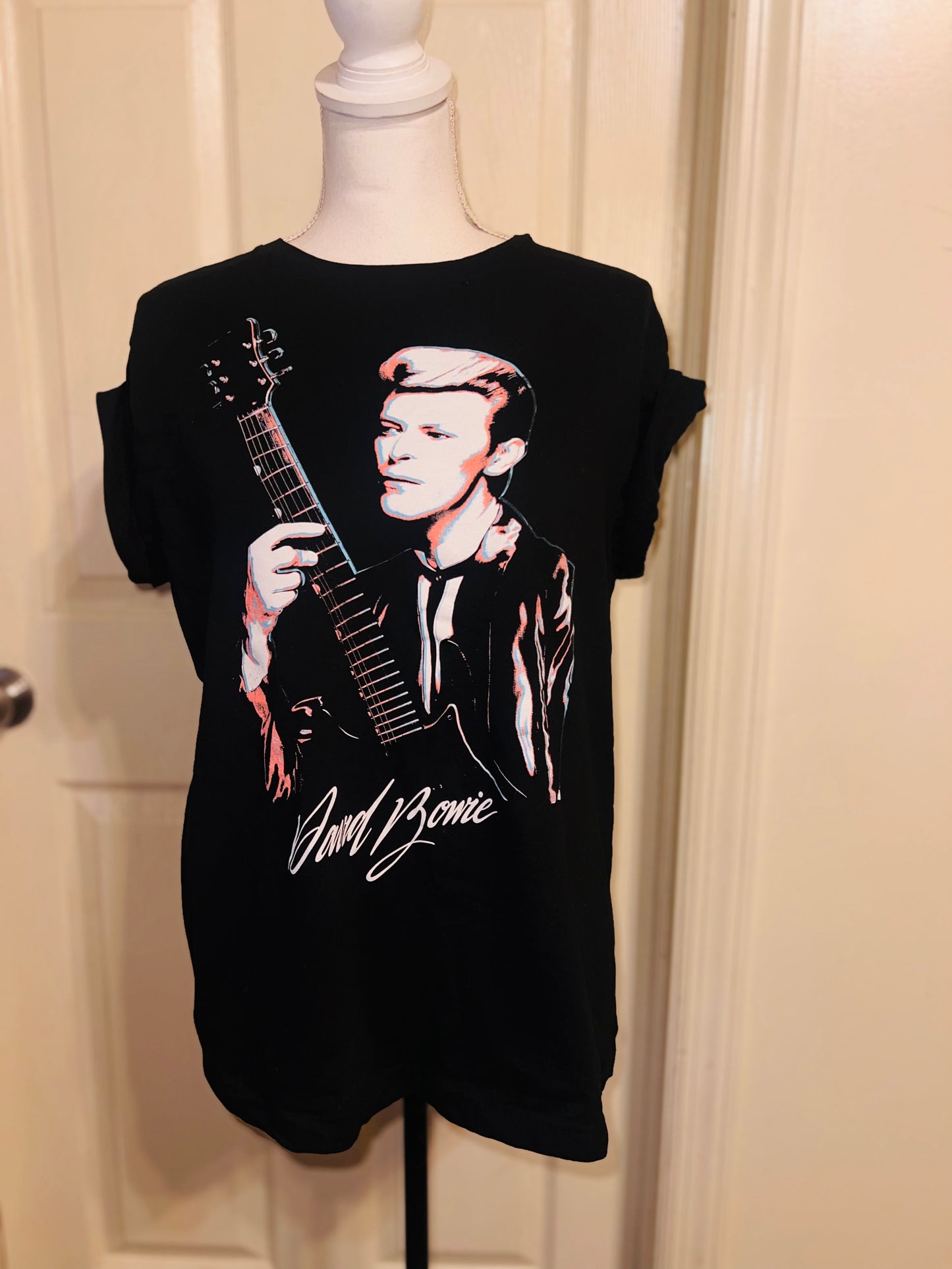 David Bowie Oversized Distressed Tee