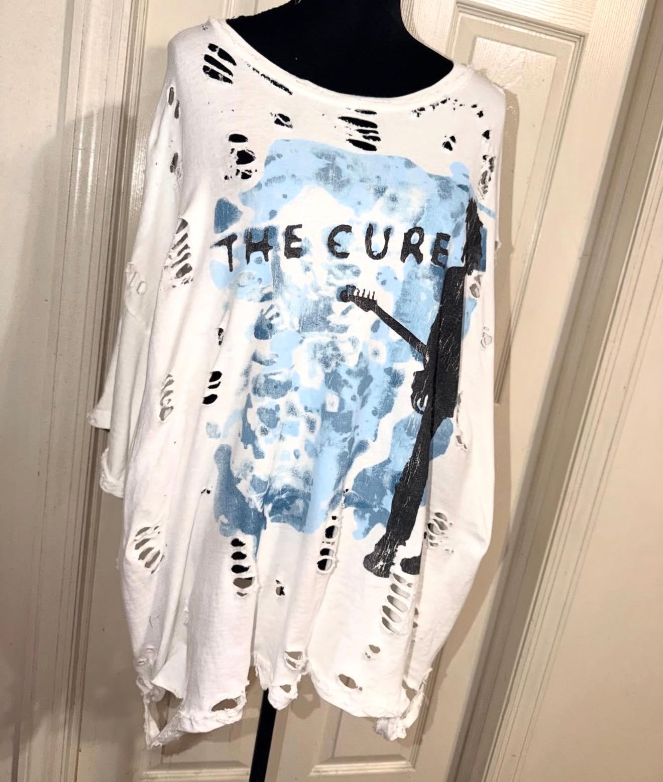 The Cure Double Sided Oversized Distressed Tee