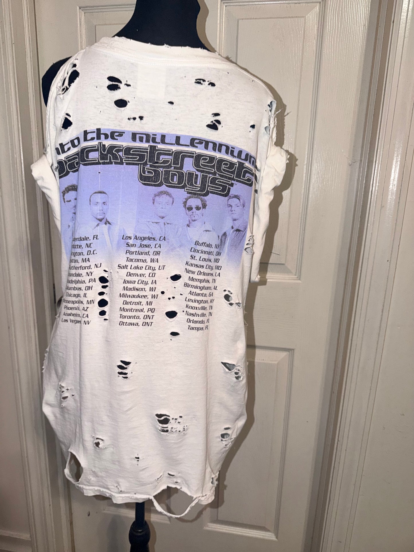 Backstreet Boys Vintage Double Sided Distressed Tee (as is)