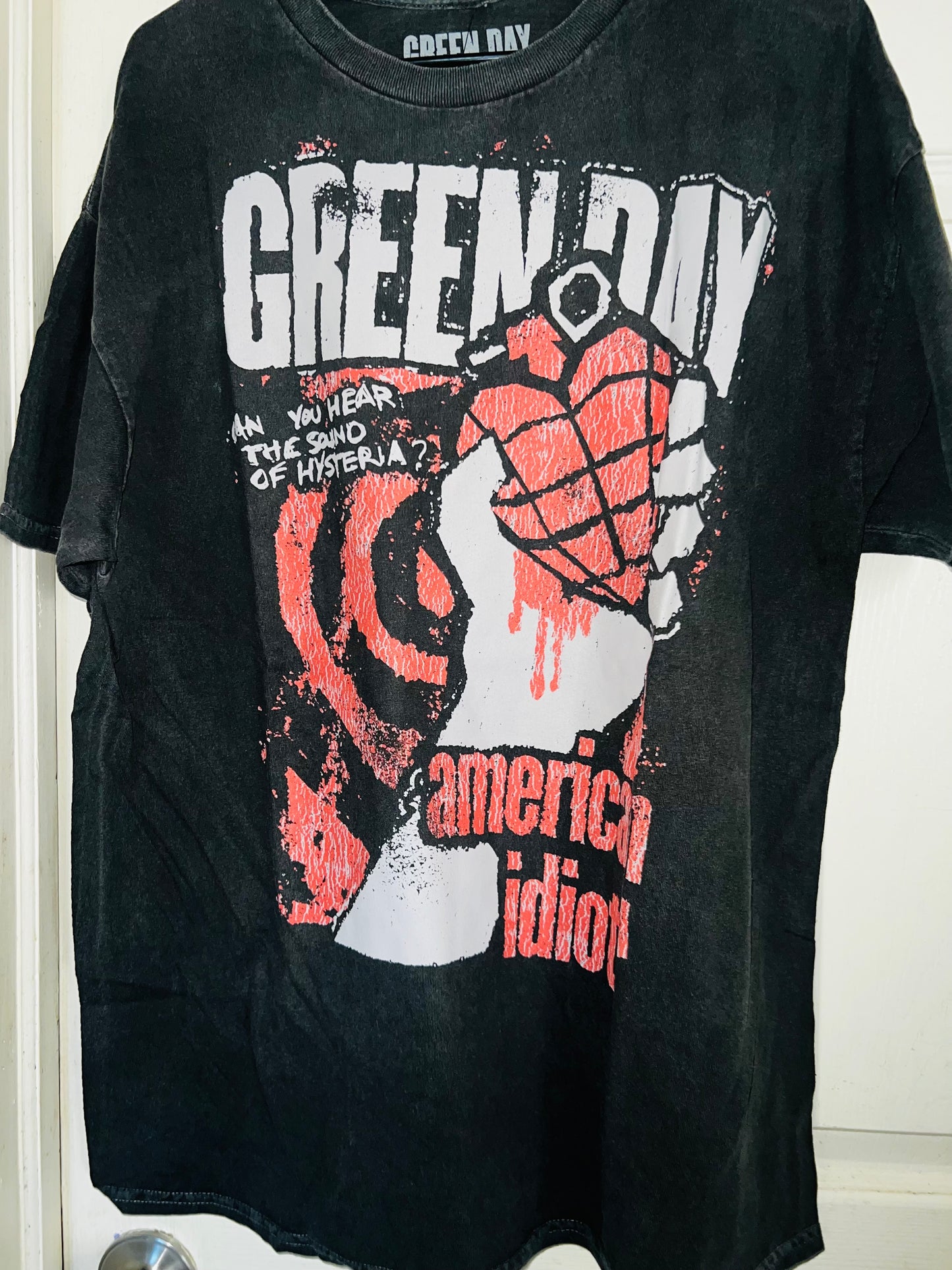 Green Day American Idiot Oversized Distressed Tee