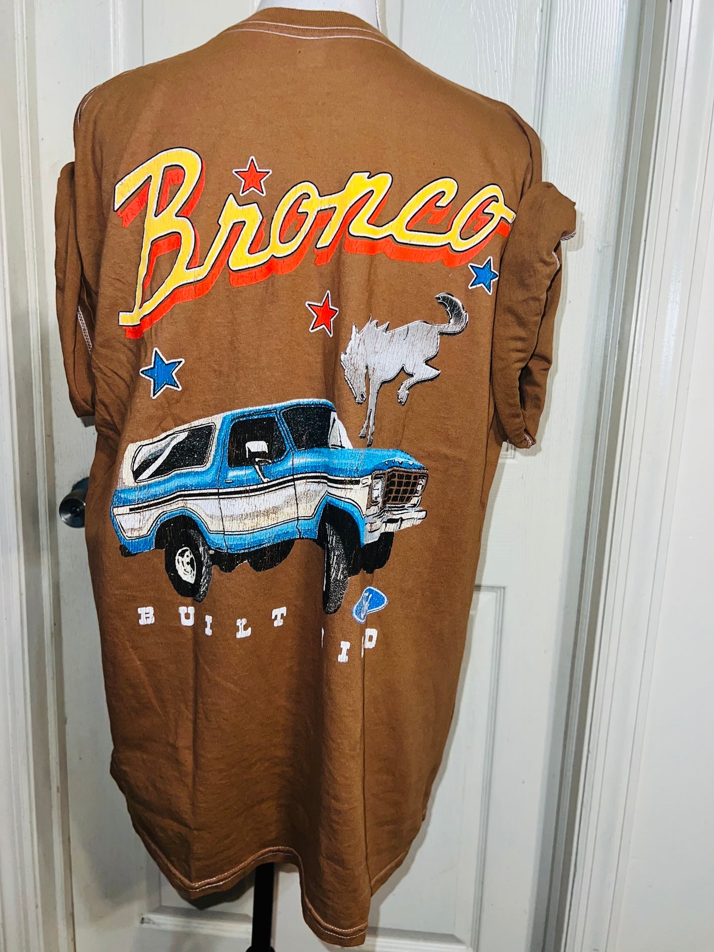 Ford Bronco Double Sided Oversized Distressed Tee