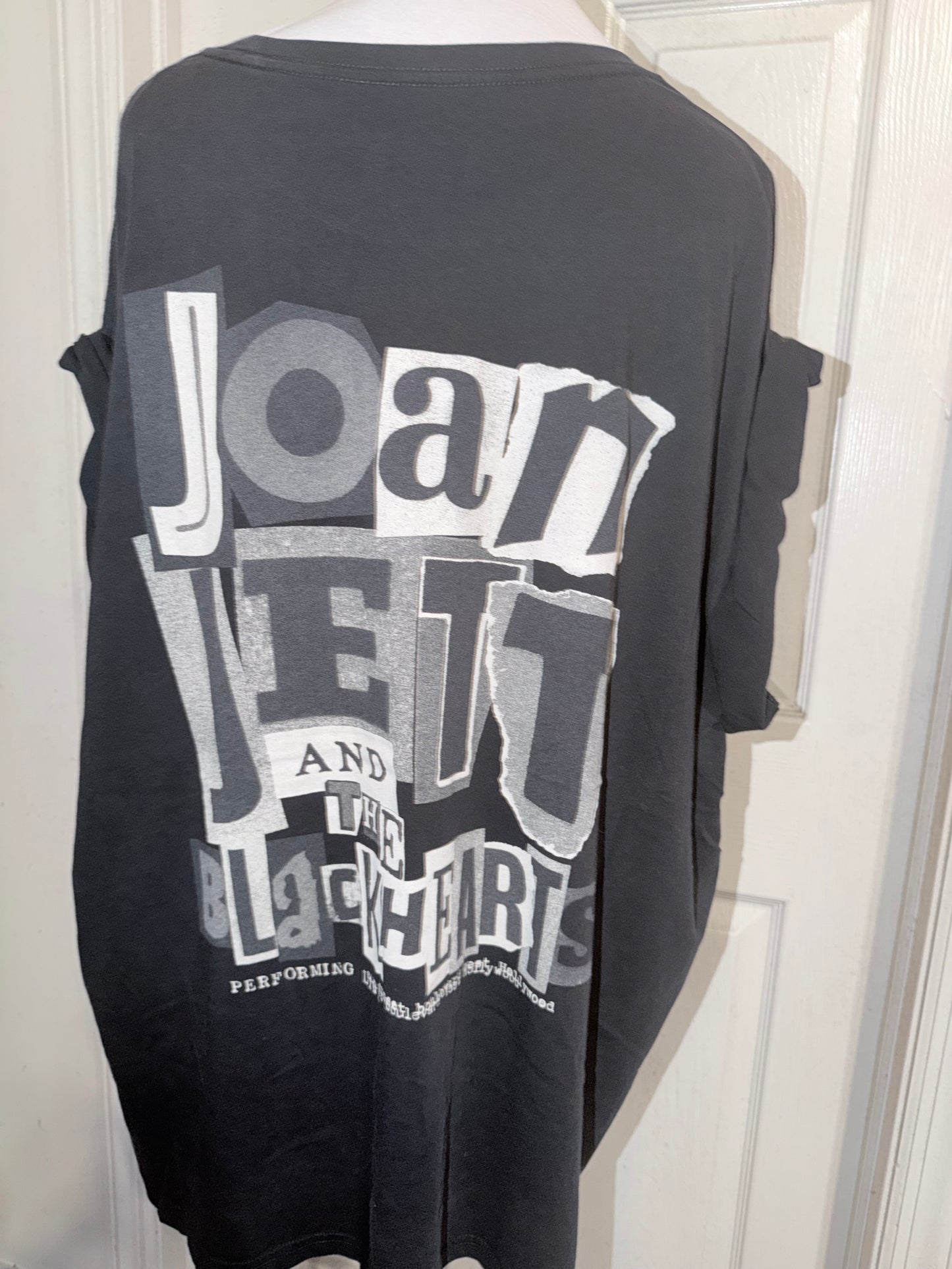 Joan Jett and the Blackhearts Double Sided Oversized Distressed Tee