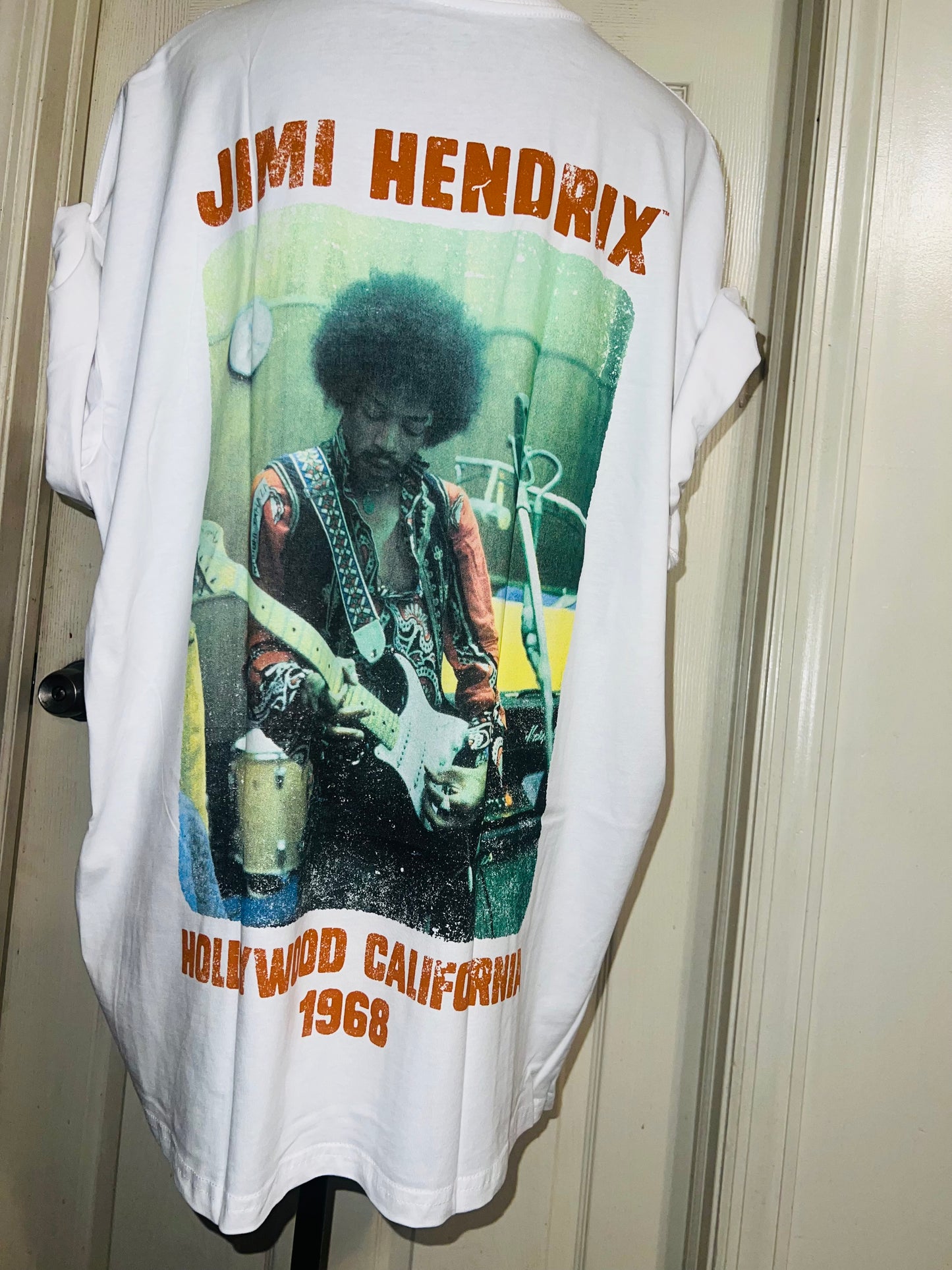 Jimi Hendrix Double Sided Oversized Distressed Tee