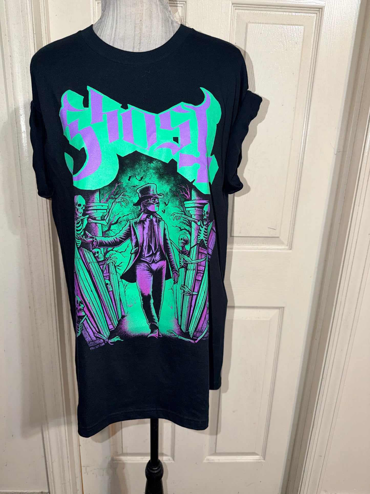 Ghost Oversized Distressed Tee