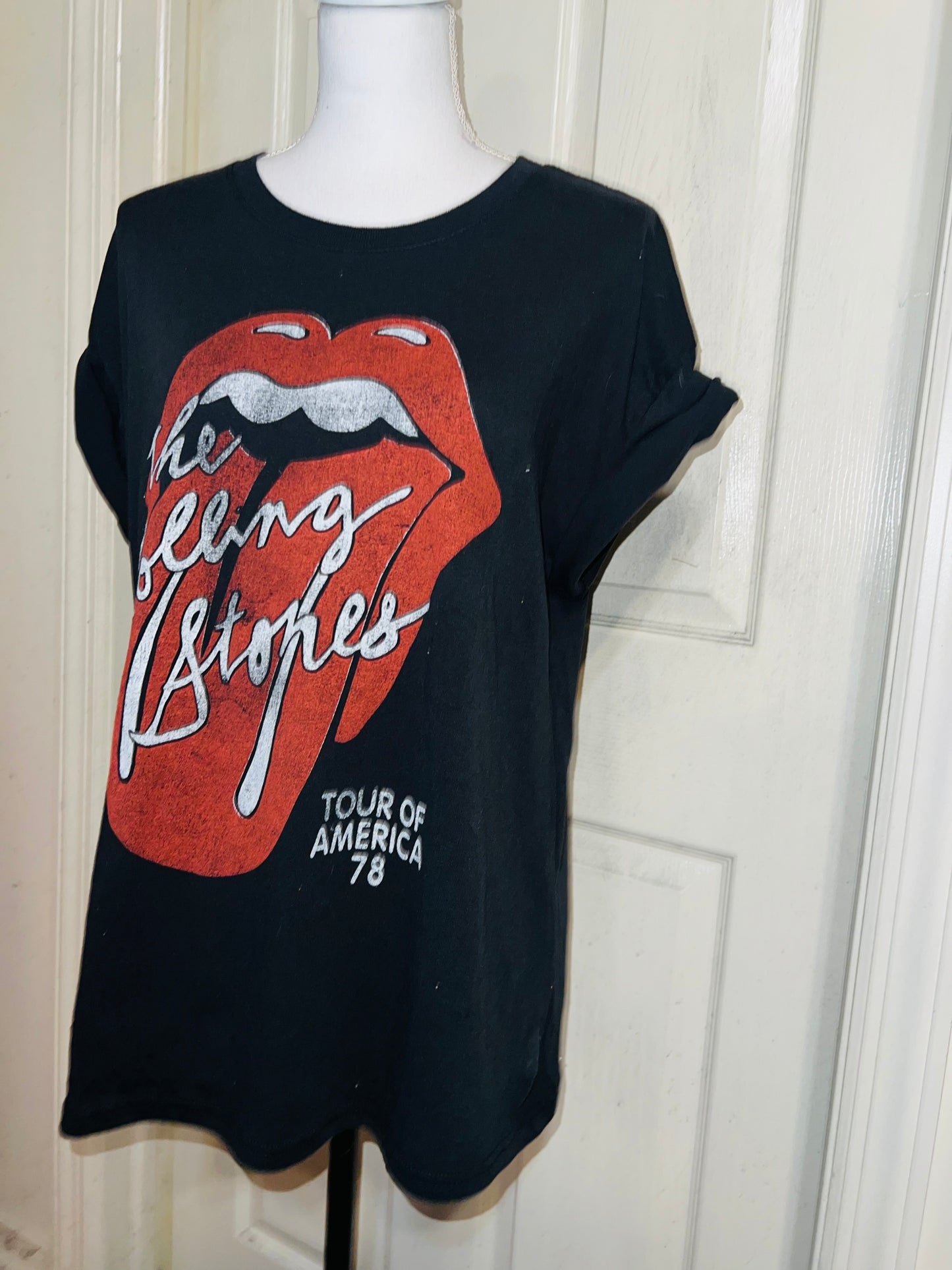 Rolling Stones ‘78 Tour Distressed Oversized Tee