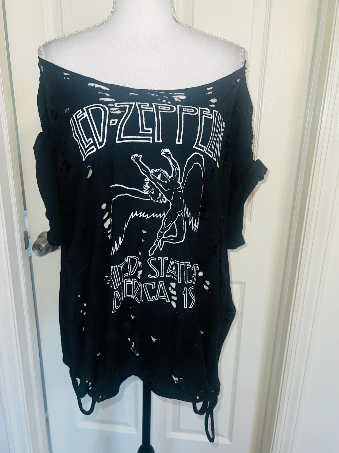 Led Zeppelin OFTS Oversized Distressed Tee (as is)