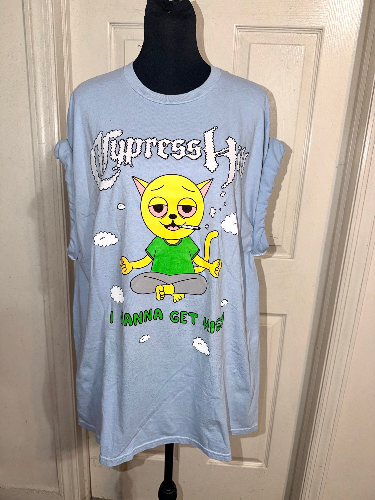 Cypress Hill Double Sided Oversized Distressed Tee