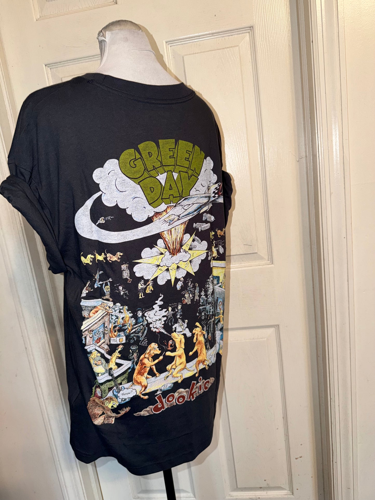 Green Day Double Sided Oversized Tee