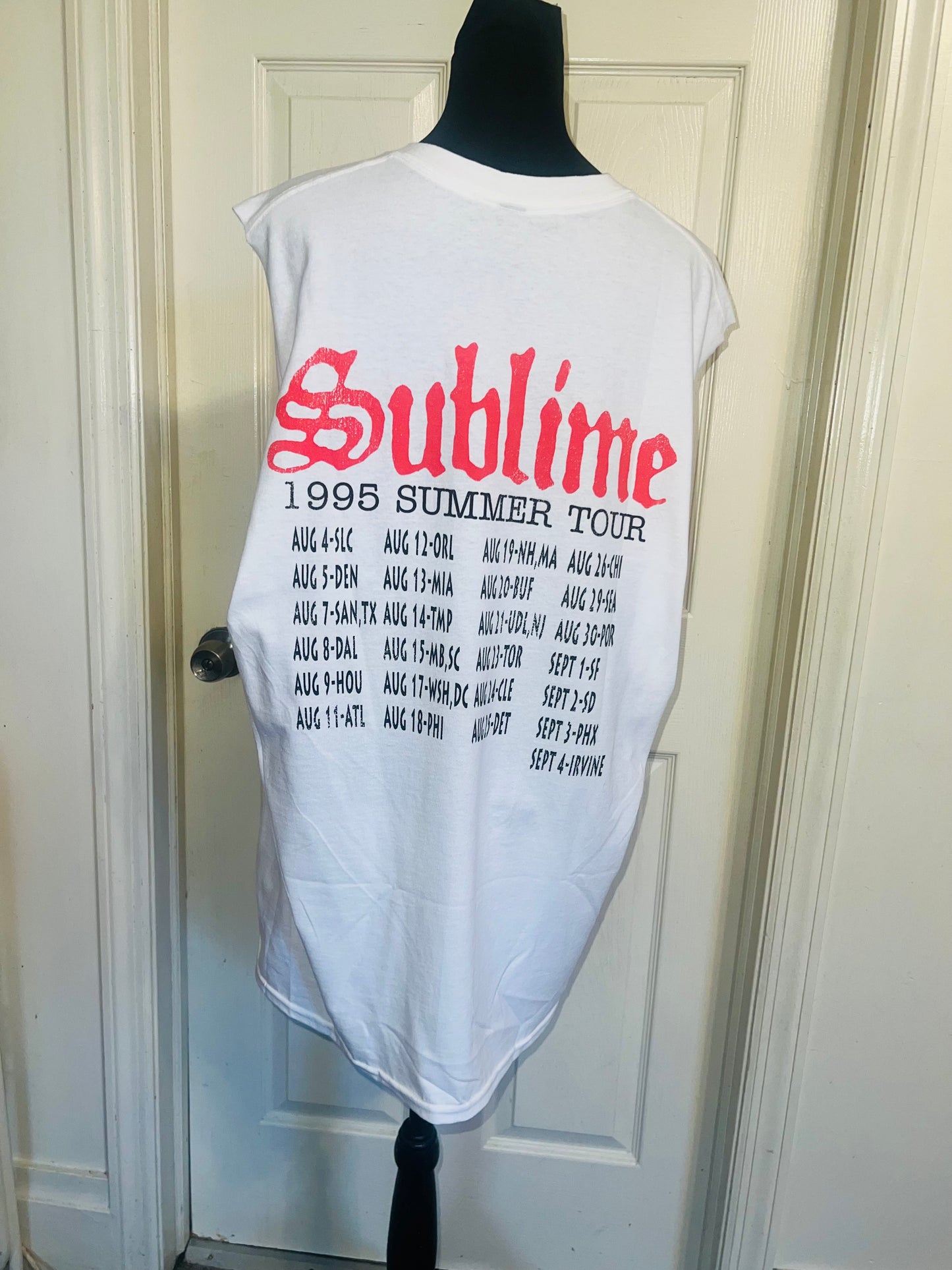Sublime Double Sided Oversized Distressed Tank