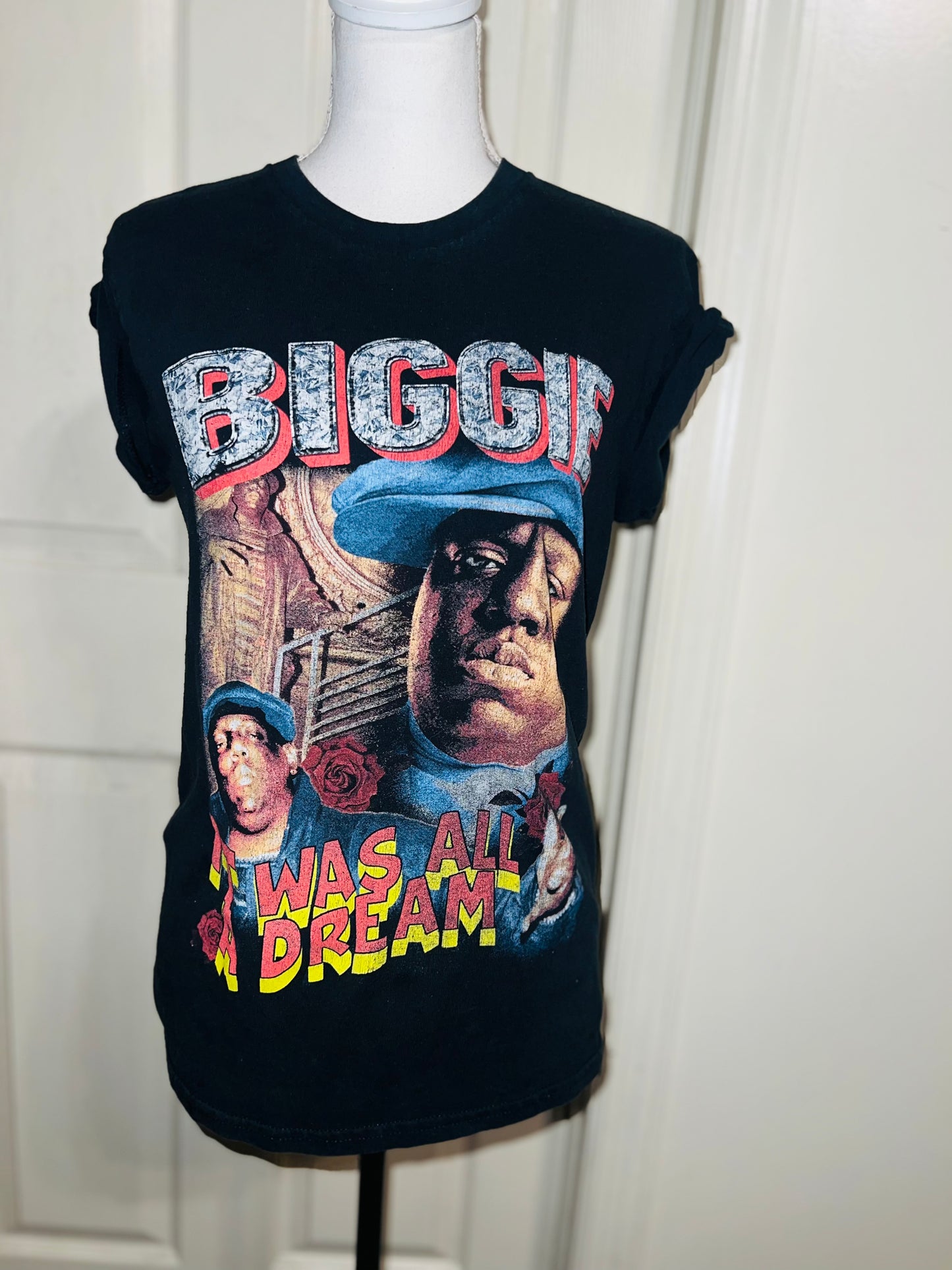 Biggie Smalls Oversized Distressed Tee