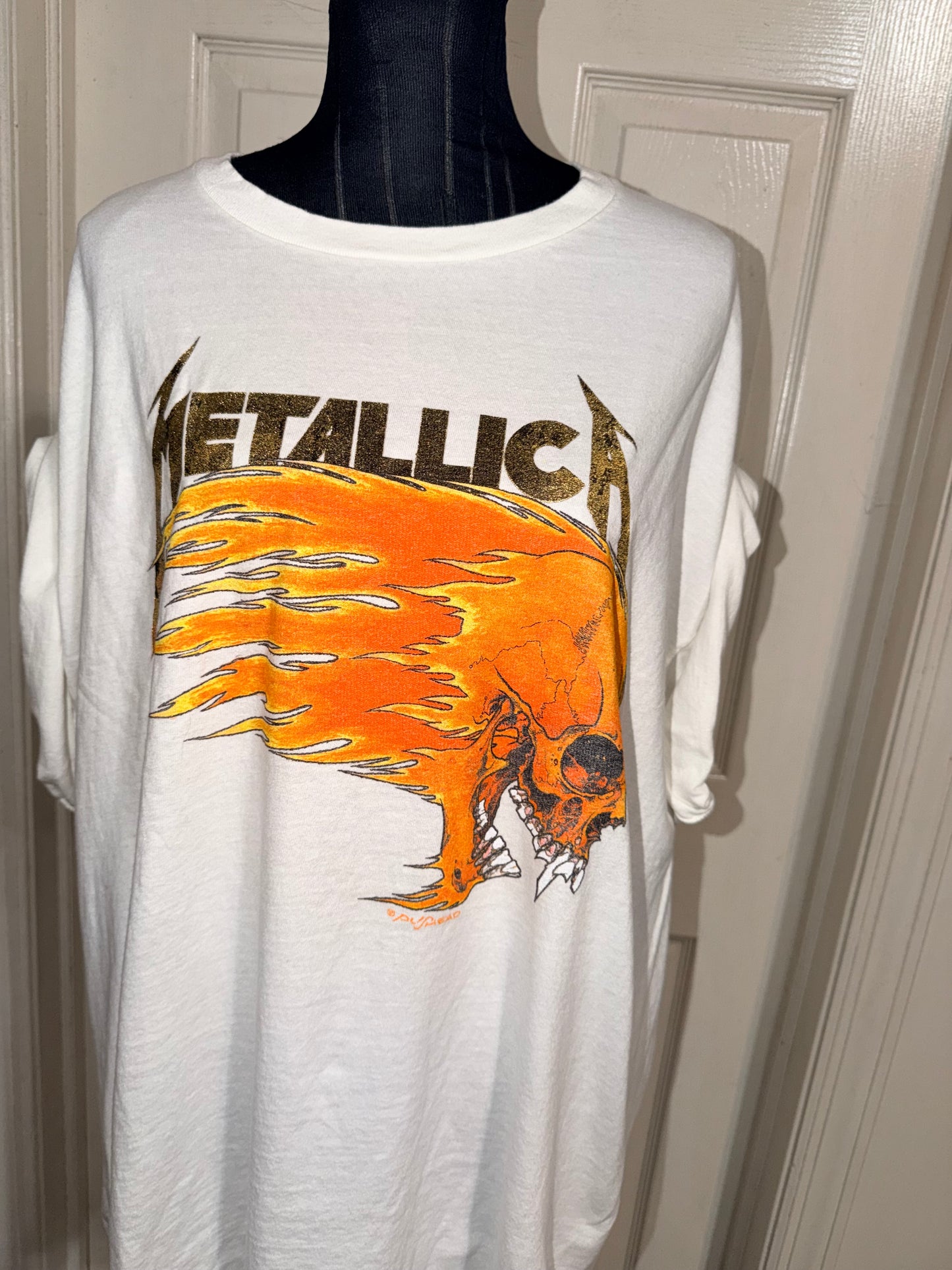 Metallica Double Sided Oversized Distressed Tee