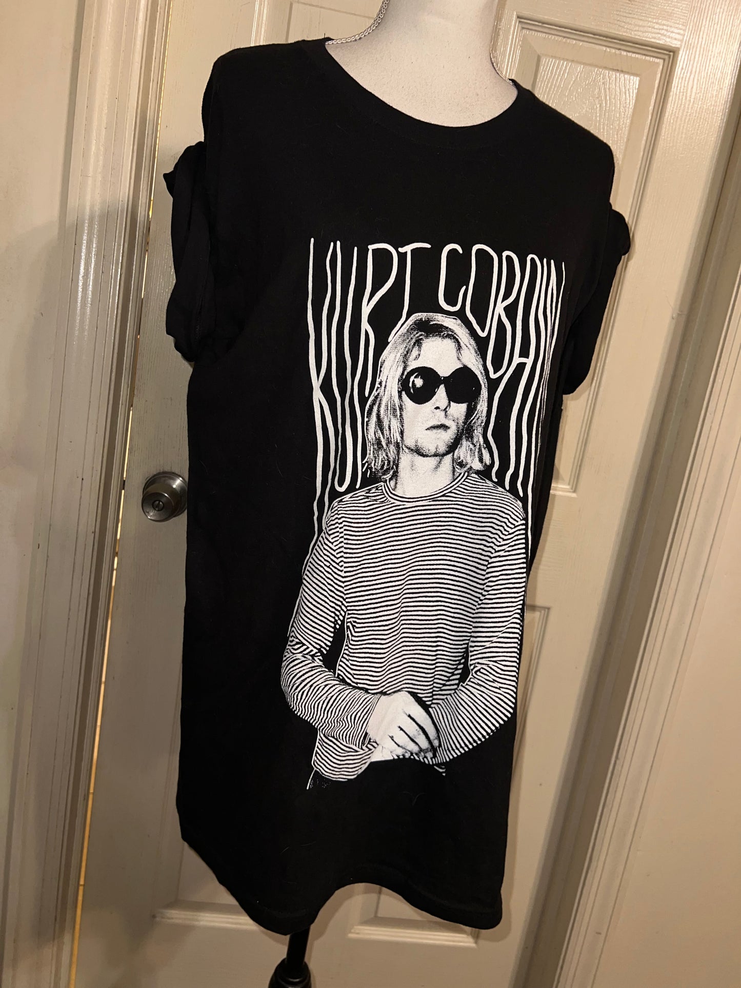 Kurt Cobain Oversized Distressed Tee