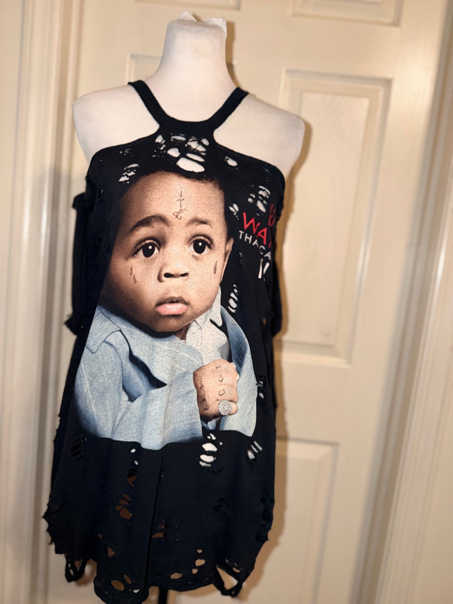 Lil Wayne Oversized Distressed Tee