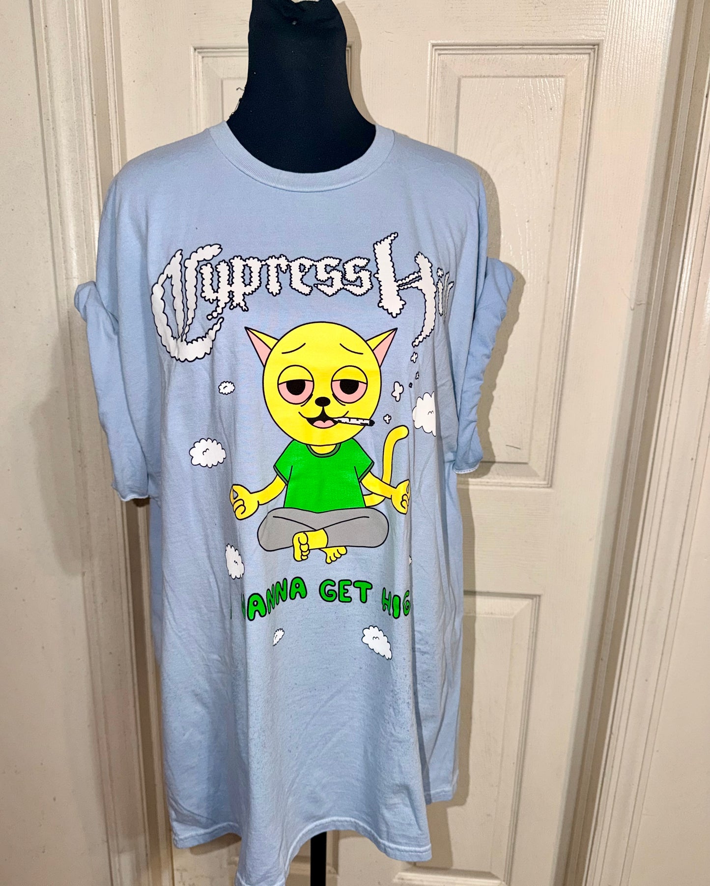Cypress Hill Double Sided Oversized Distressed Tee