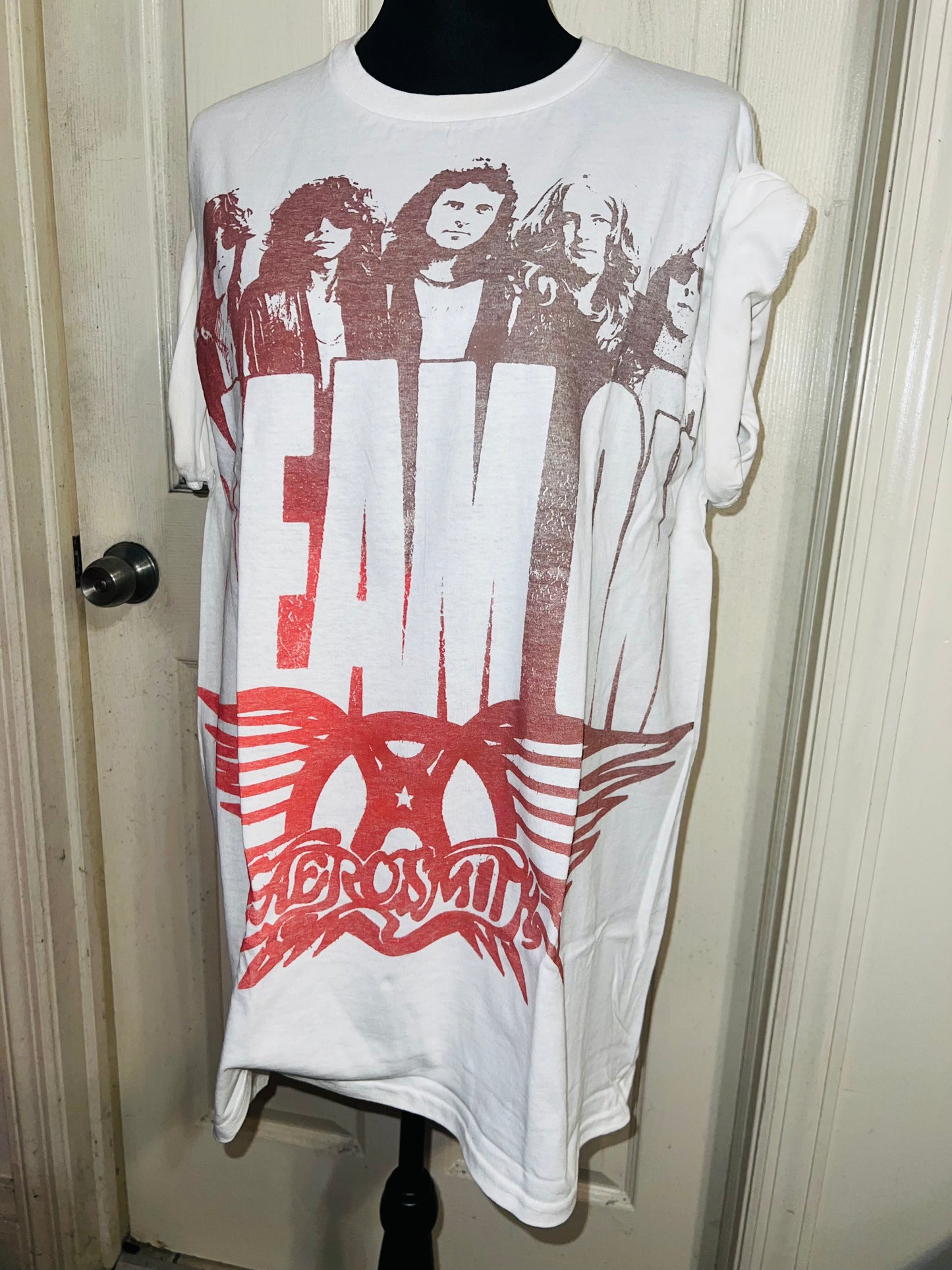 Aerosmith Dream On Oversized Distressed Tee